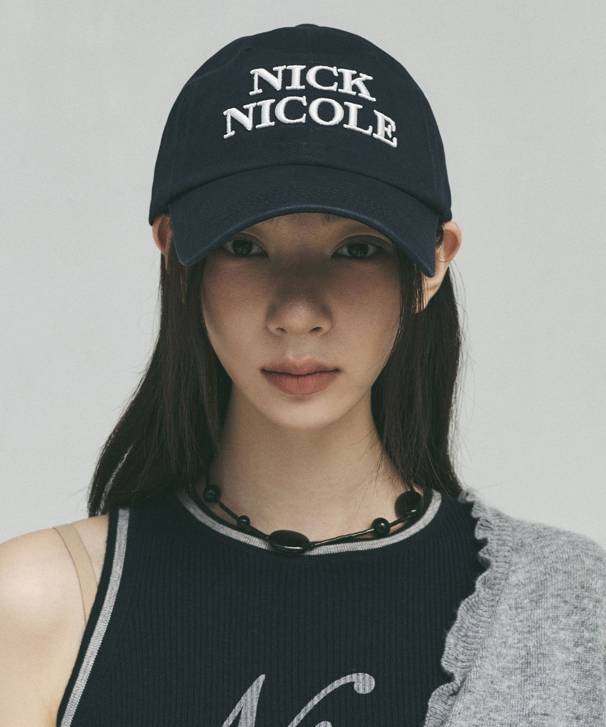 닉앤니콜(NICK&NICOLE) ORIGINALS NICOLE BALL CAP_NAVY