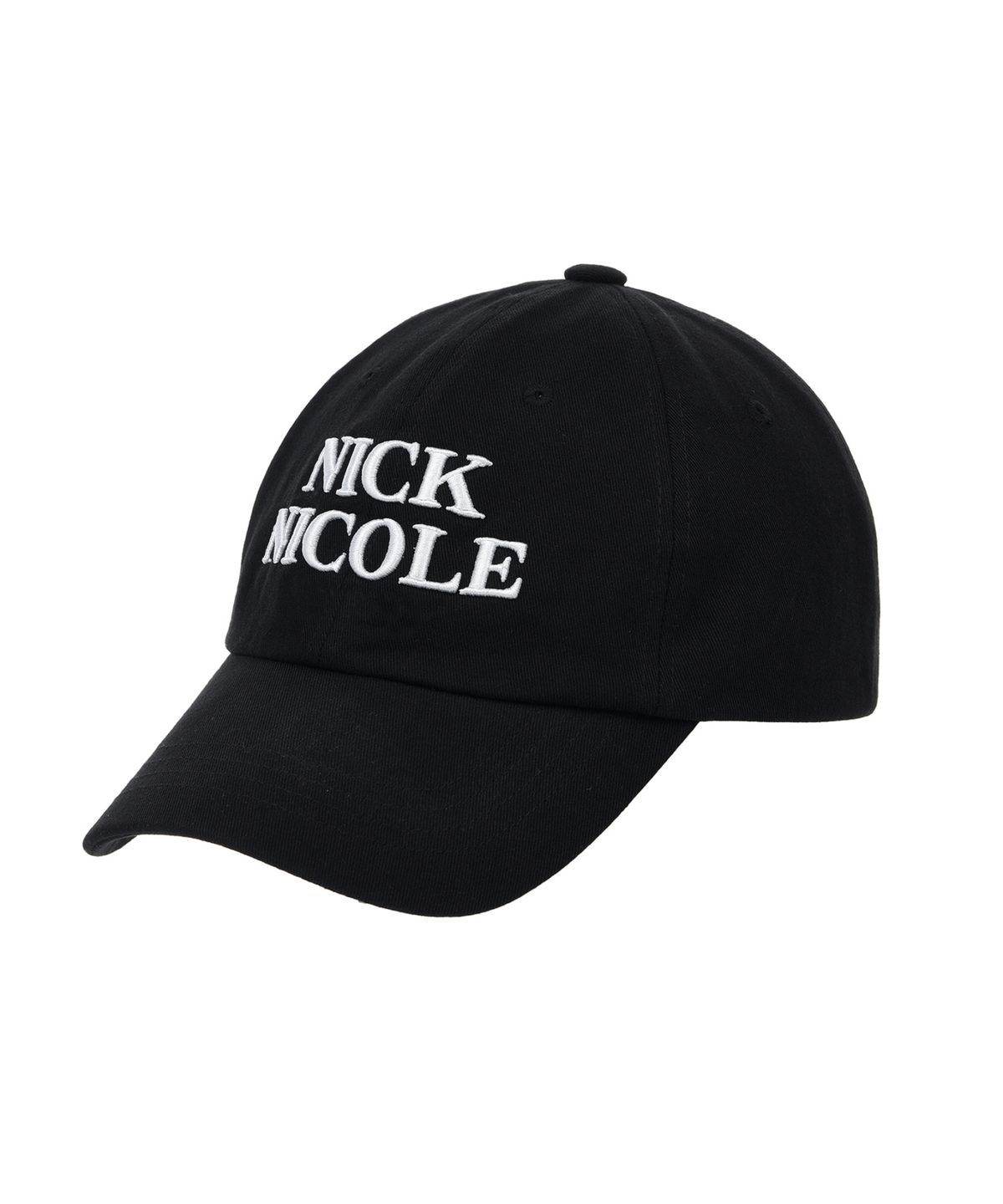닉앤니콜(NICK&NICOLE) ORIGINALS NICOLE BALL CAP_BLACK WHITE