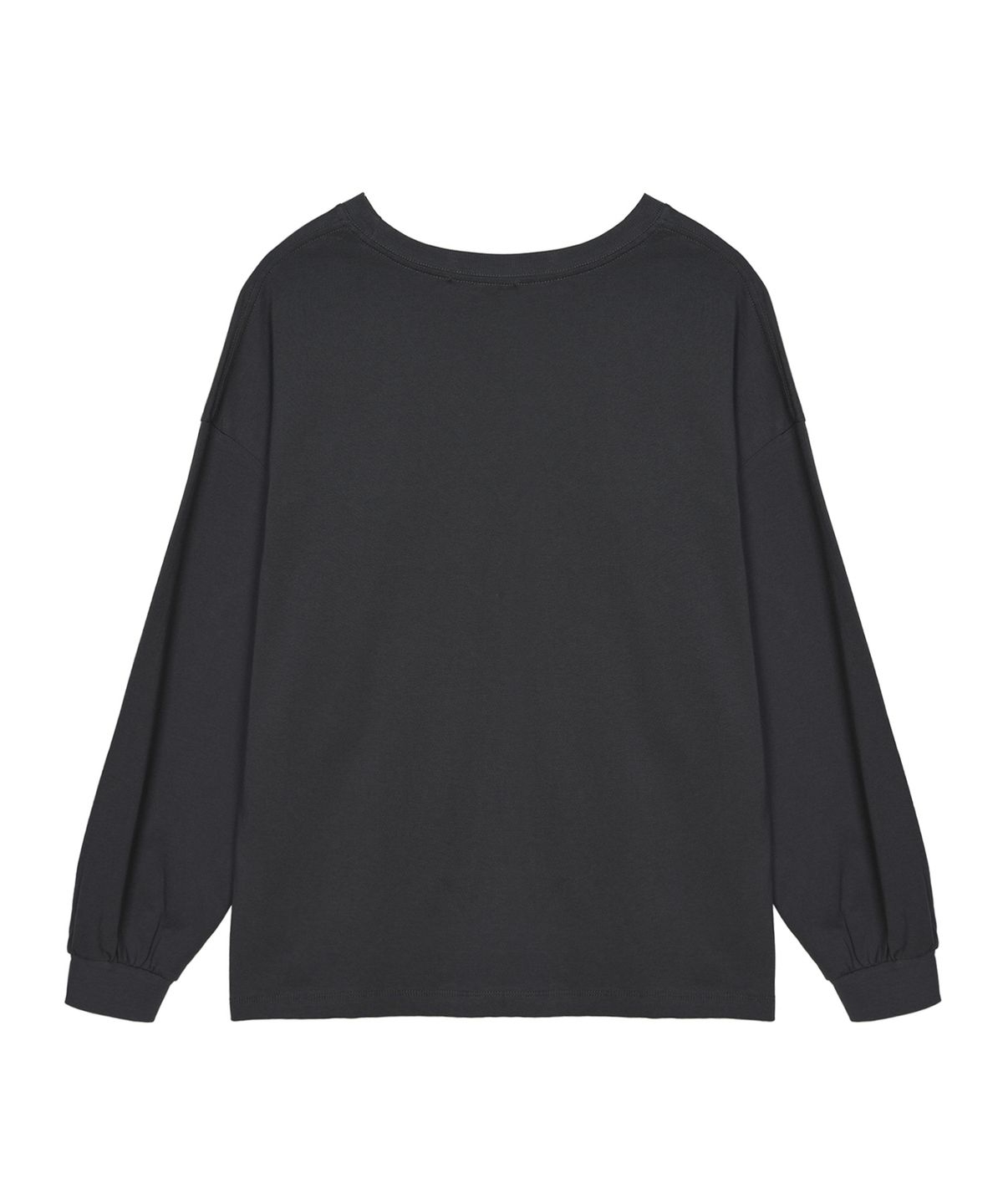 닉앤니콜(NICK&NICOLE) BUTTERFLY SIGNATURE LS TOP_CHARCOAL SILVER