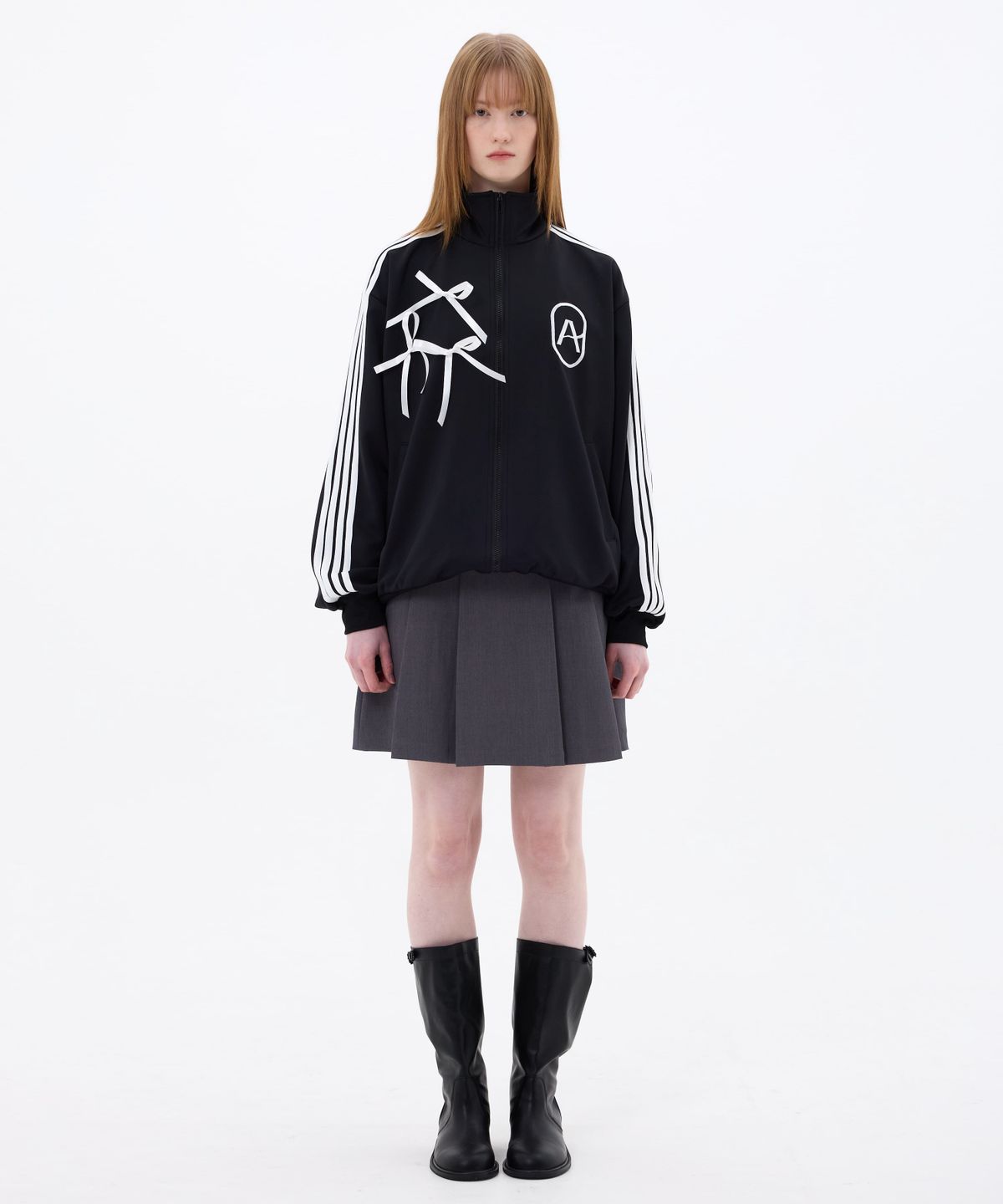 아리킴(ARIKIM) MOON NIGHT PLEATS SKIRT / CHARCOAL