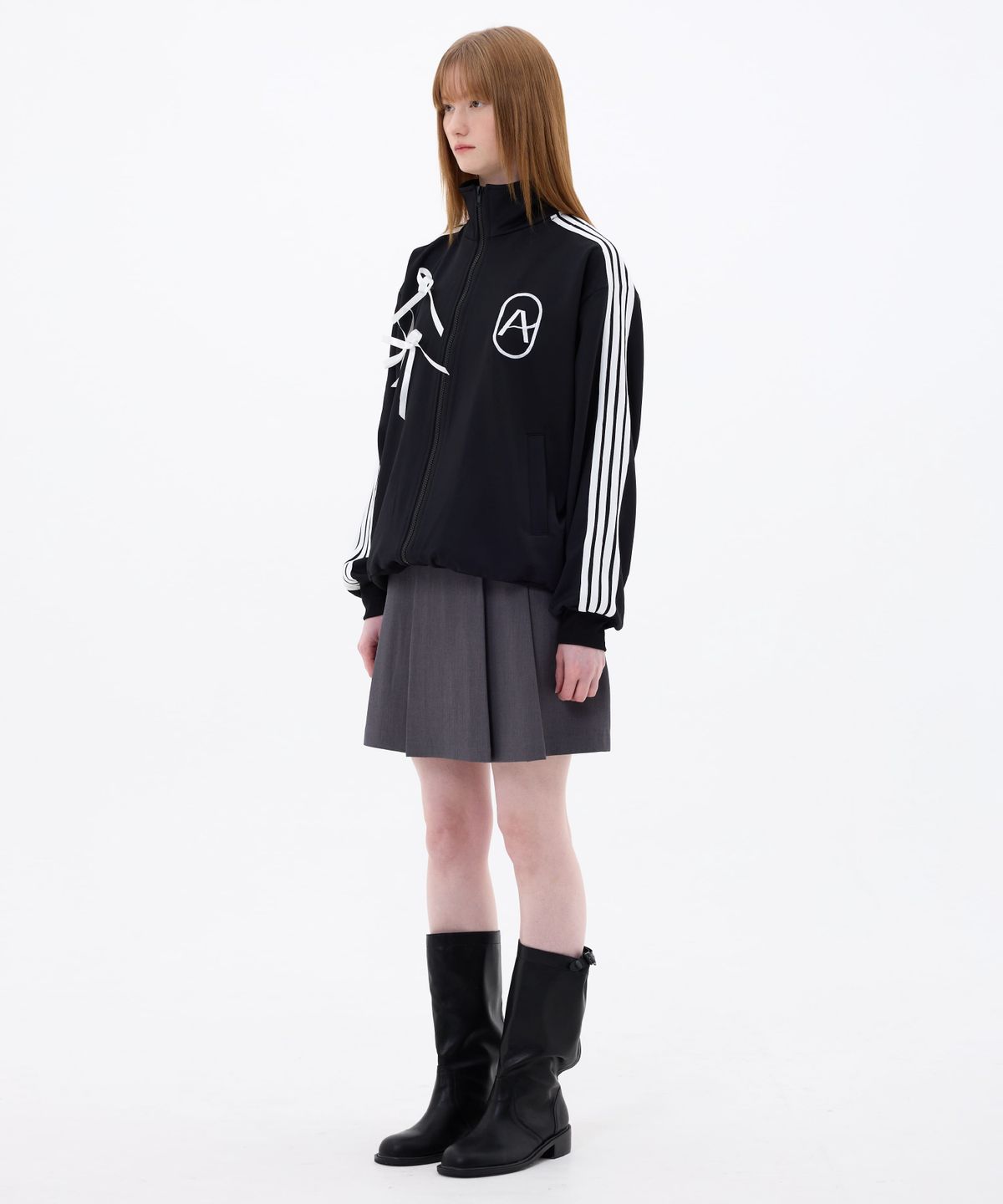 아리킴(ARIKIM) MOON NIGHT PLEATS SKIRT / CHARCOAL