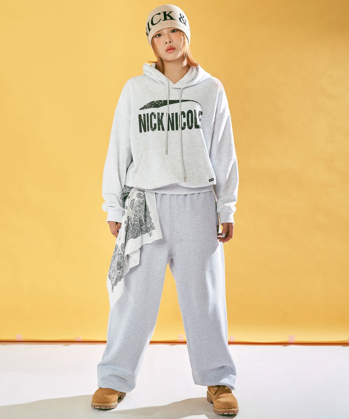 닉앤니콜(NICK&NICOLE) BUTTERFLY WIDE QUALITY PANTS_GRAY