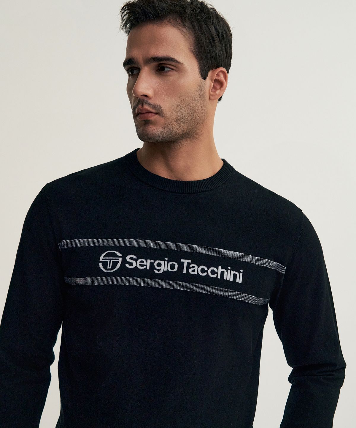 세르지오 타키니(SERGIO TACCHINI) M 리조트 크루넥 풀오버 (Black)