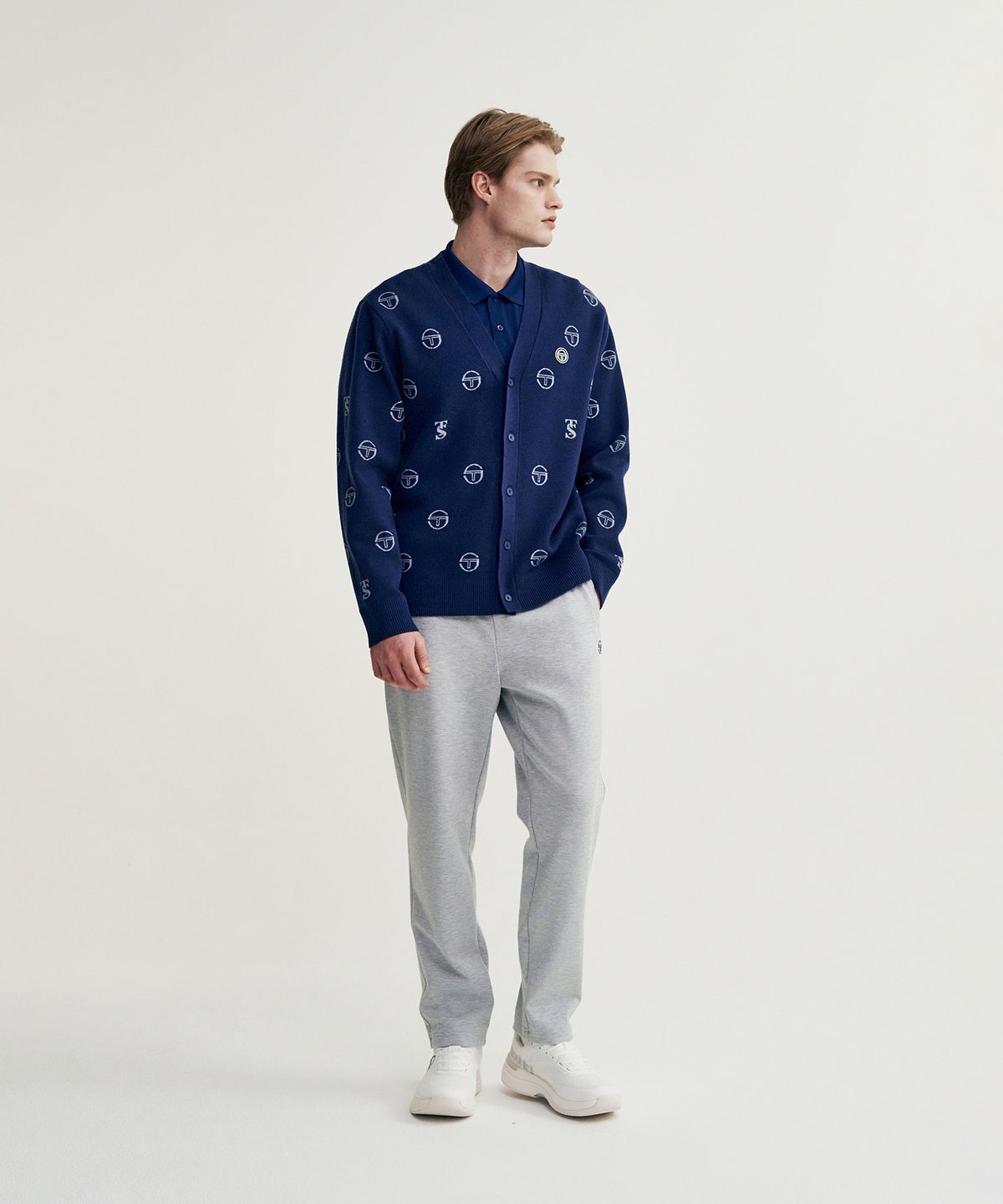 세르지오 타키니(SERGIO TACCHINI) M 데일리 브이넥 가디건 (Navy)