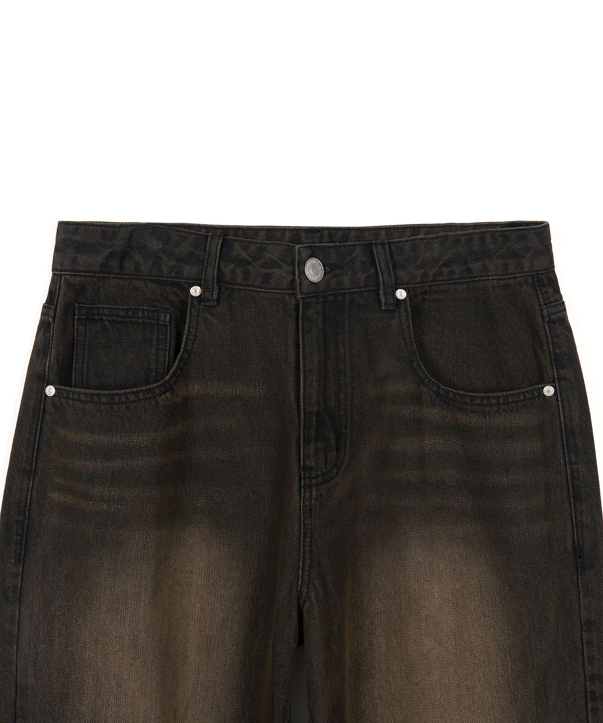 엑스컨테이너(EXCONTAINER) 빈티지 워시드 와이드 데님 팬츠 (SAND BROWN)