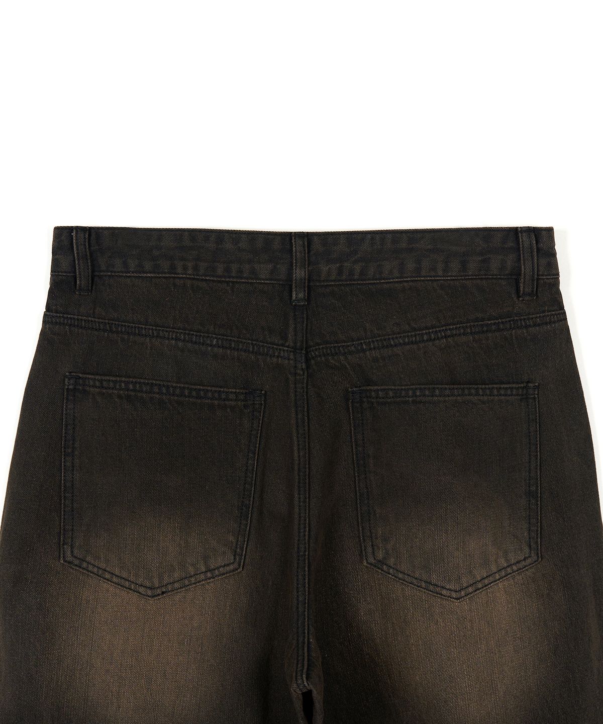엑스컨테이너(EXCONTAINER) 빈티지 워시드 와이드 데님 팬츠 (SAND BROWN)