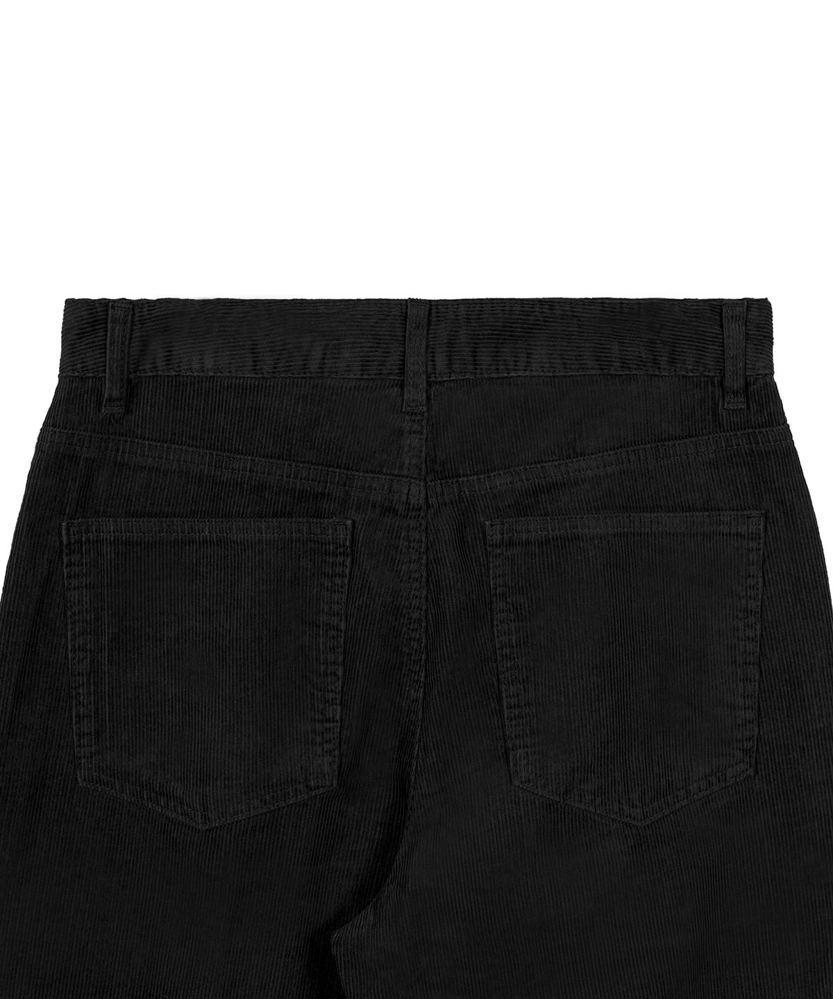 엑스컨테이너(EXCONTAINER) 원턱 와이드 코듀로이 팬츠 (BLACK)