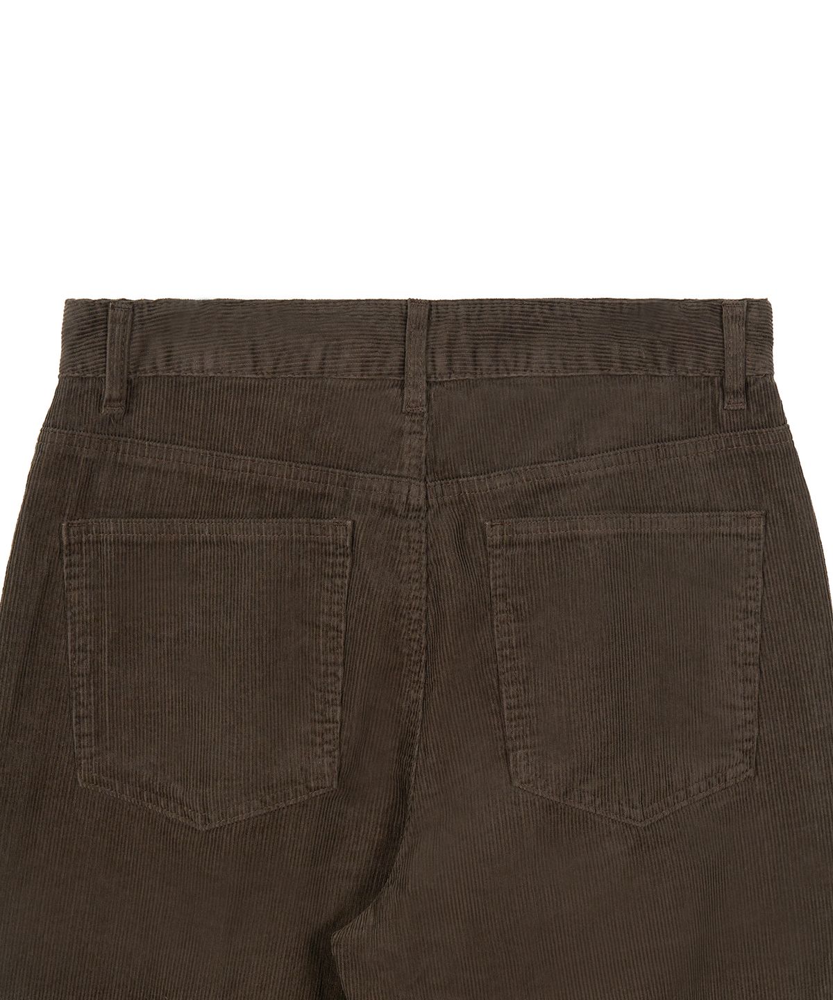 엑스컨테이너(EXCONTAINER) 원턱 와이드 코듀로이 팬츠 (BROWN)