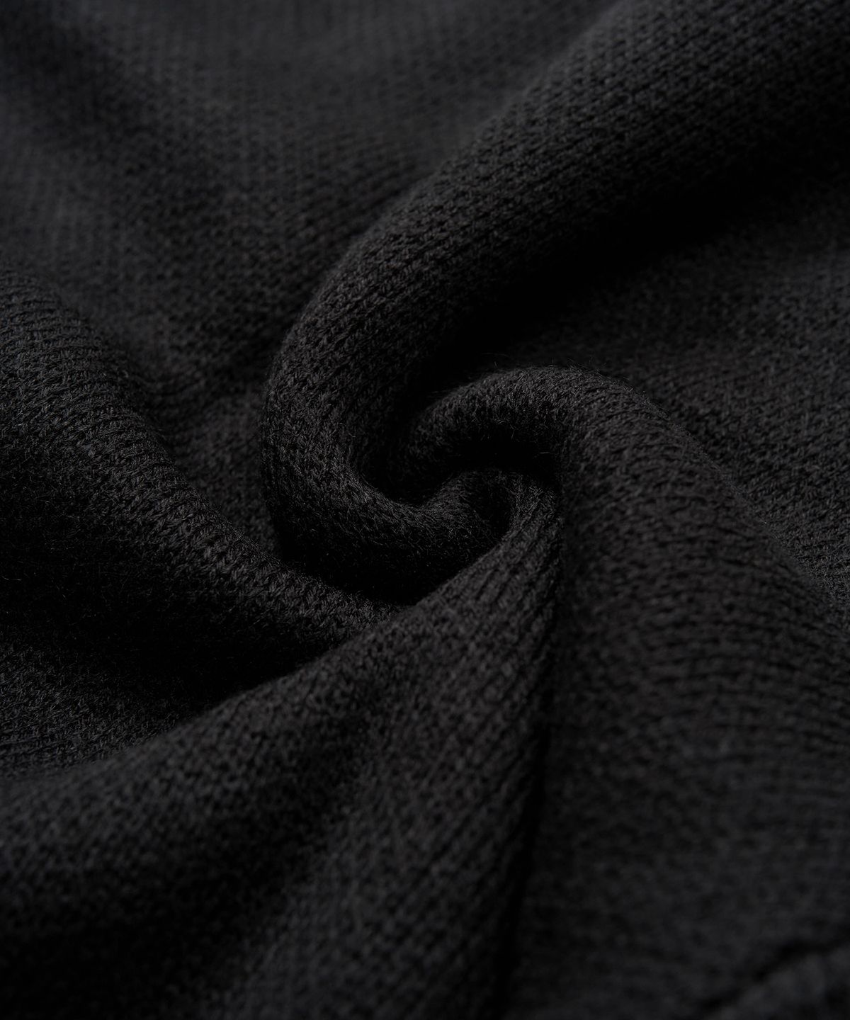 엑스컨테이너(EXCONTAINER) 자카드 투웨이 후드 니트 집업 (BLACK)