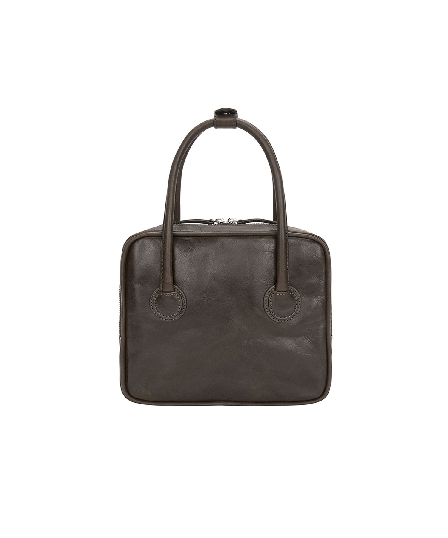 [Margesherwood ] / ☆ PIPING SLIM TOTE /washed brown pull-up Brown Piping Slim Tote by MARGESHERWOOD on Sale