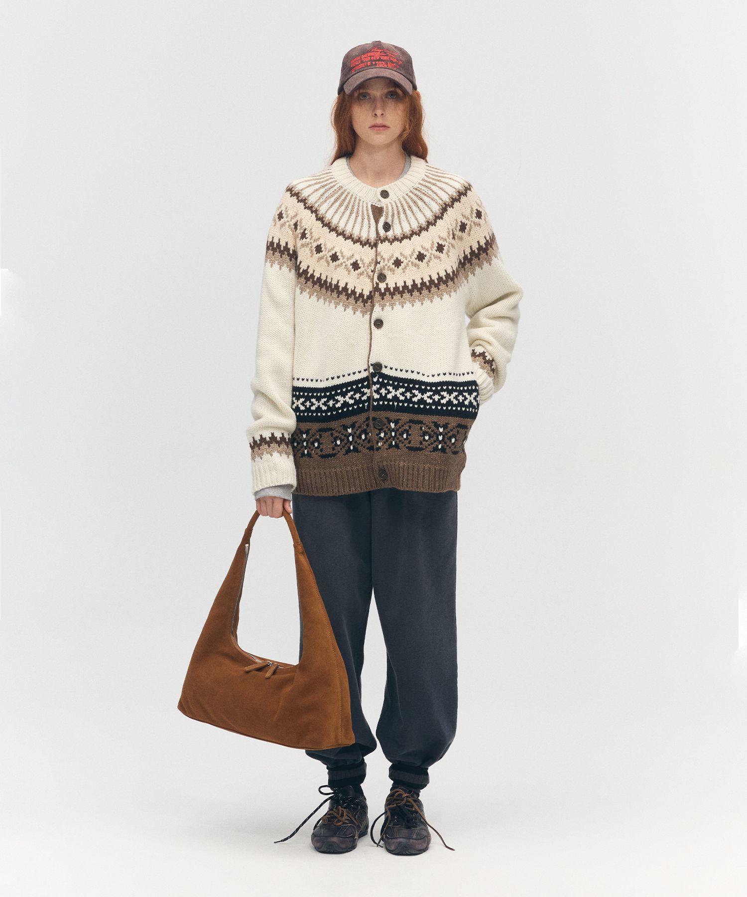 MUSINSA | MARGESHERWOOD HOBO LARGE_hazelnut suede