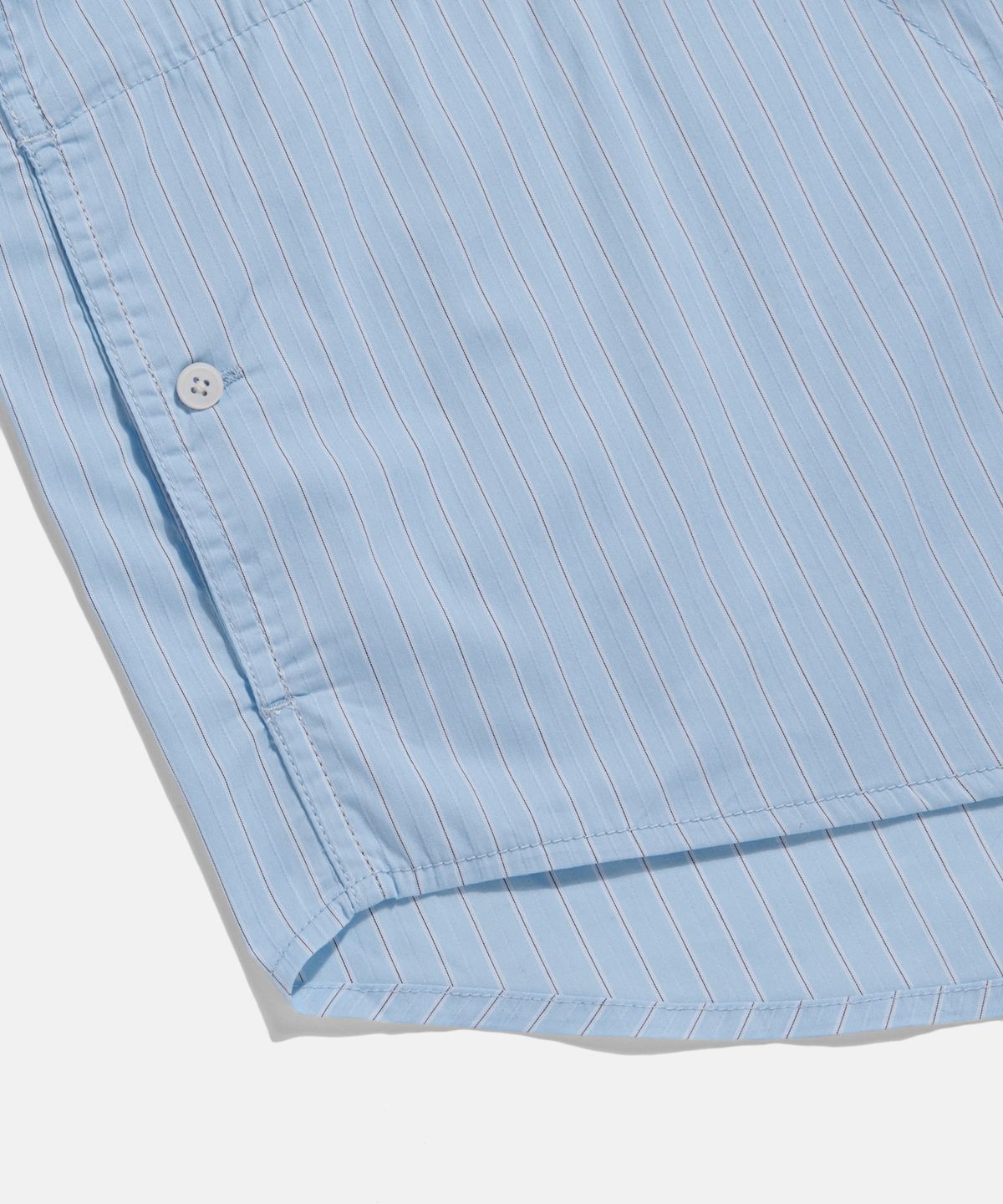 에스피오나지(ESPIONAGE) Hooded Over Shirt Jacket Blue Stripe