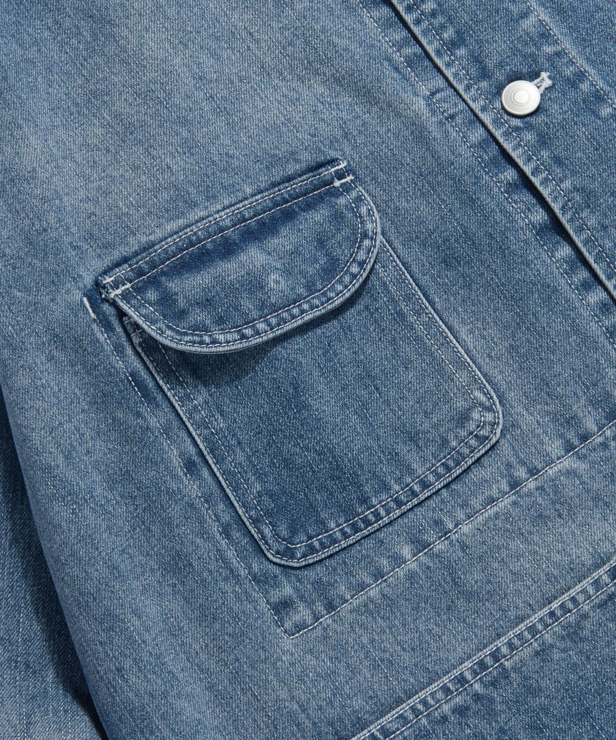 에스피오나지(ESPIONAGE) 50s American Denim Coverall Fade Indigo