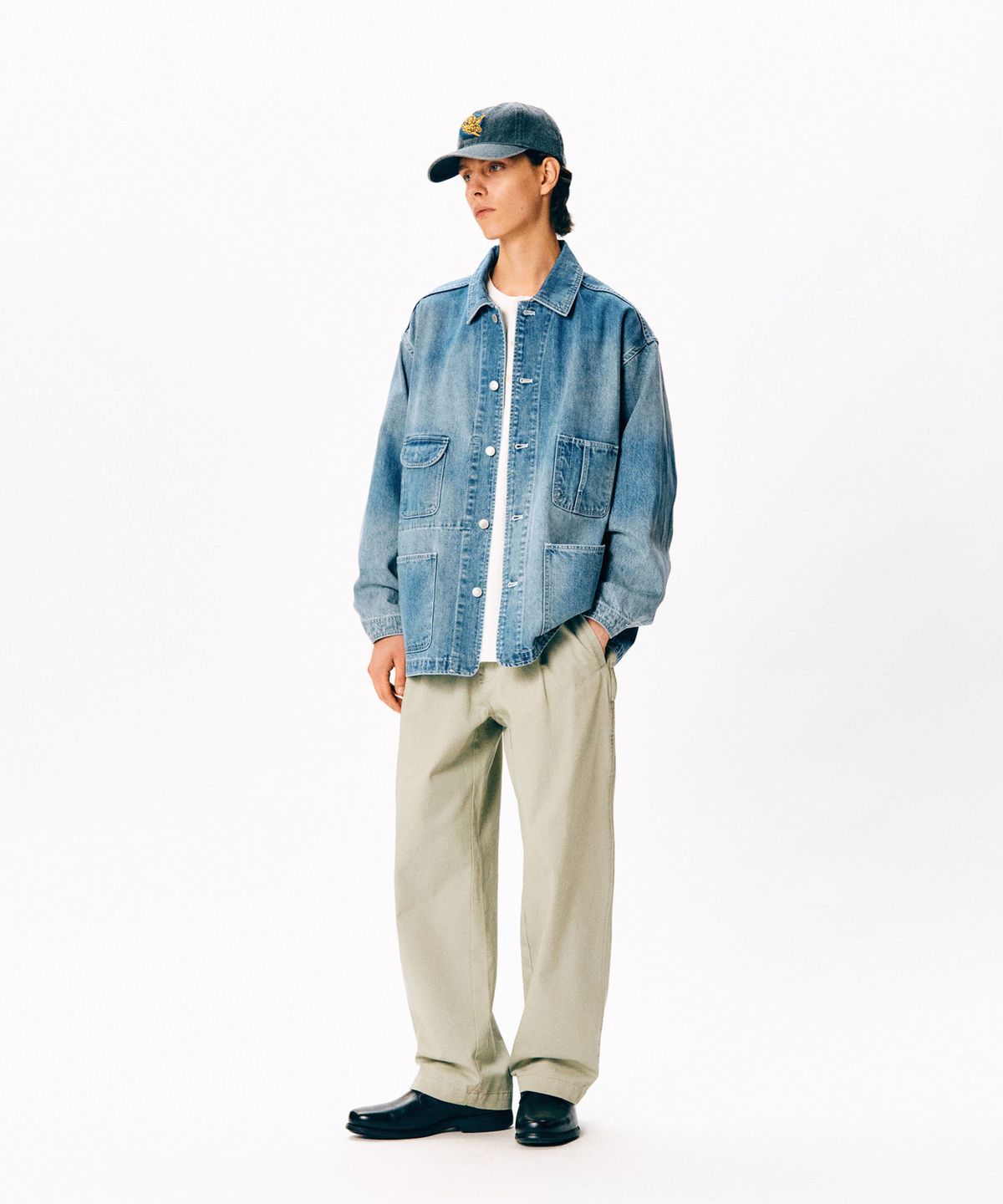 에스피오나지(ESPIONAGE) 50s American Denim Coverall Fade Indigo