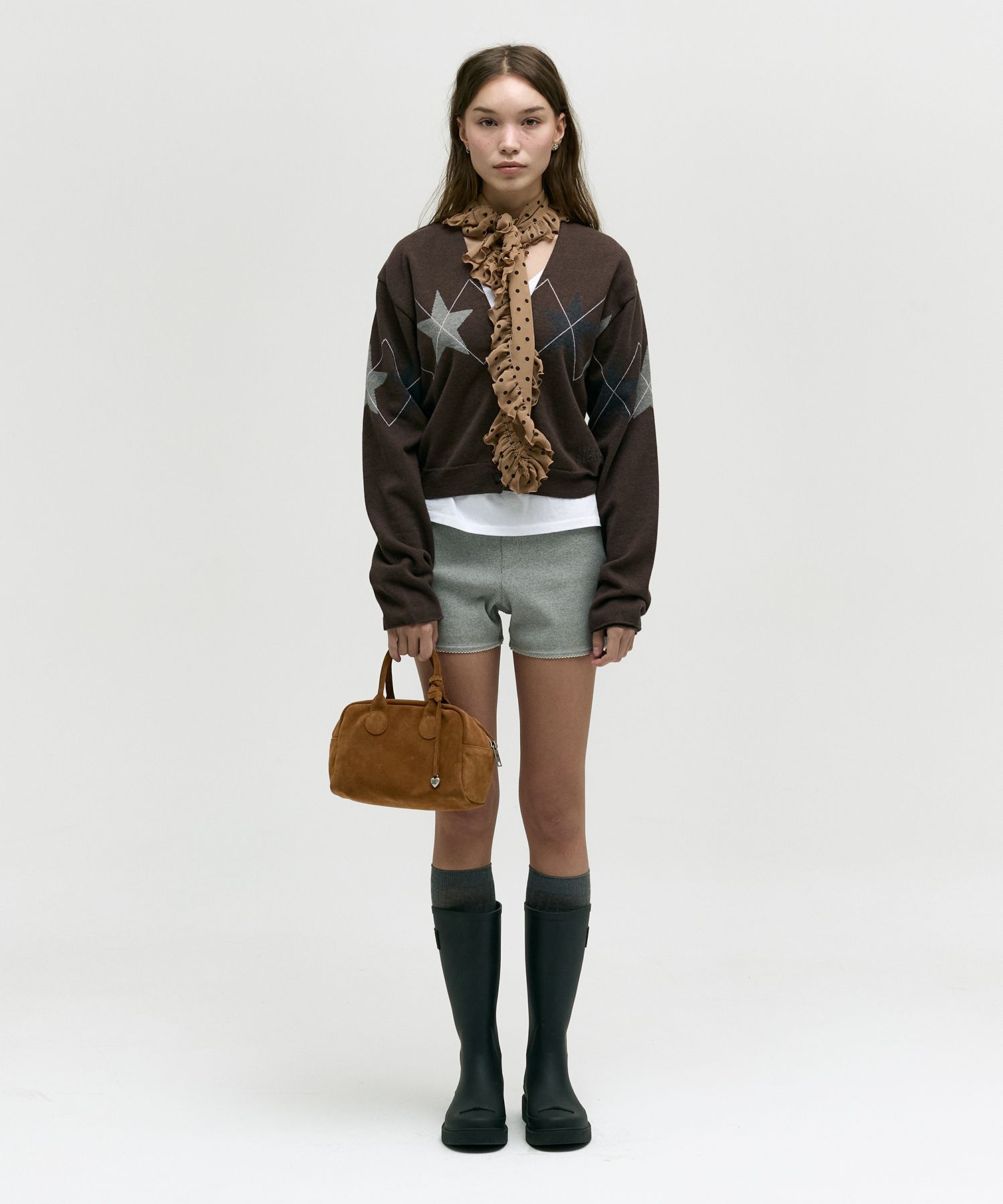 MUSINSA | MARGESHERWOOD SOFT BOWLING BAG_hazelnut suede