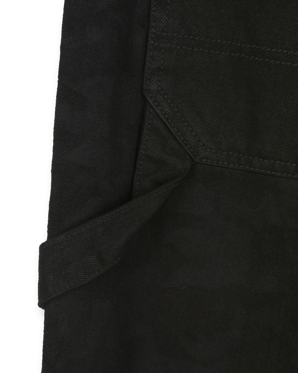 비슬로우(BESLOW) JACQUARD DENIM WORK PANTS BLACK