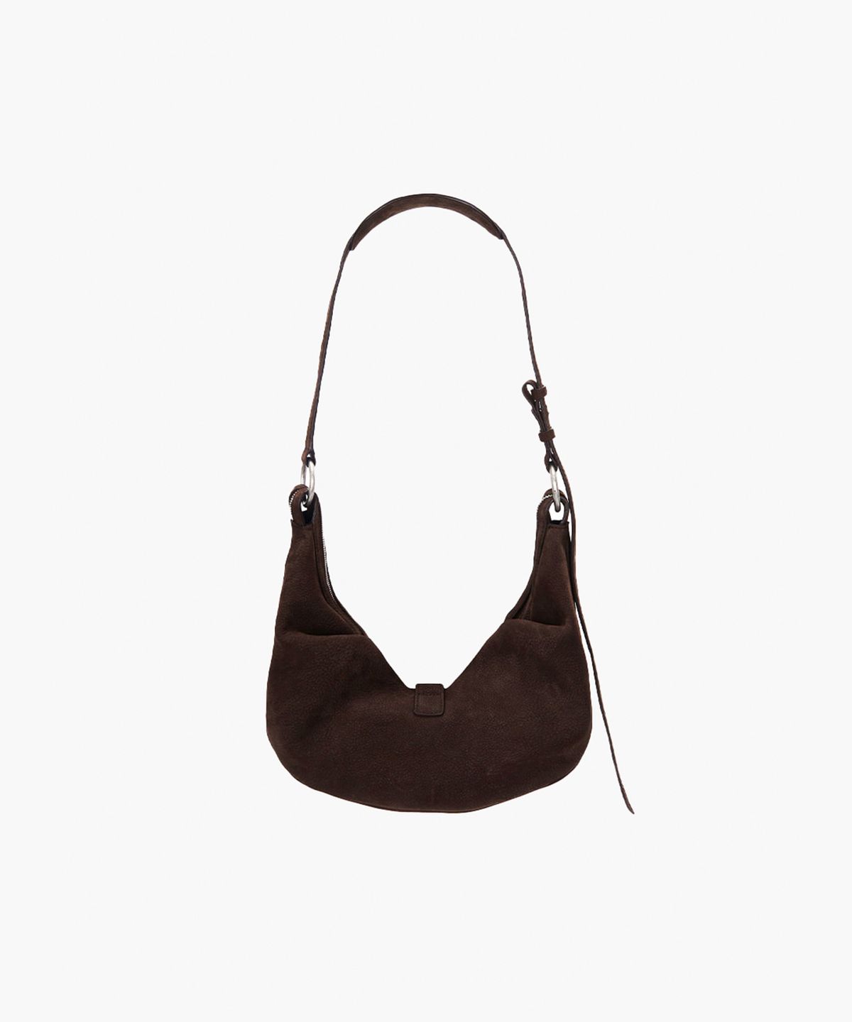 마지셔우드(MARGESHERWOOD) BELTED HOBO MEDIUM_hush nubuck
