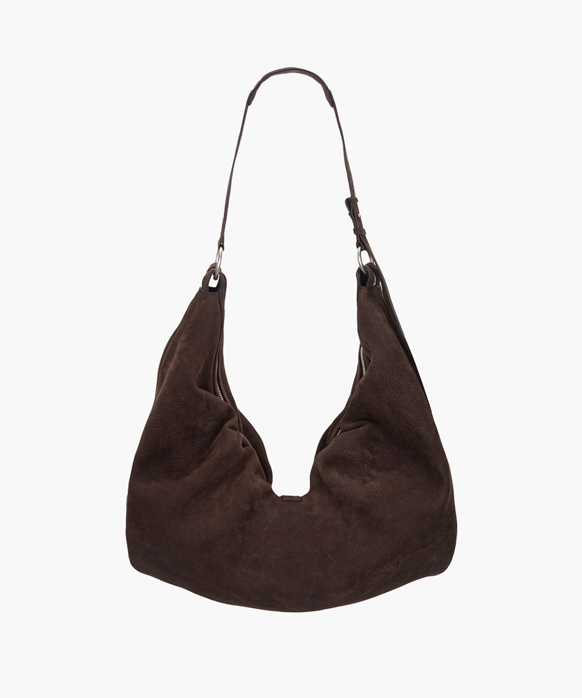 마지셔우드(MARGESHERWOOD) BELTED HOBO_hush nubuck
