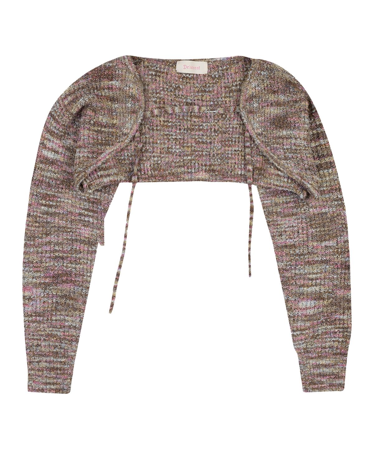 델리센트(DELICCENT) 멀티 컬러 볼레로 [BROWN]