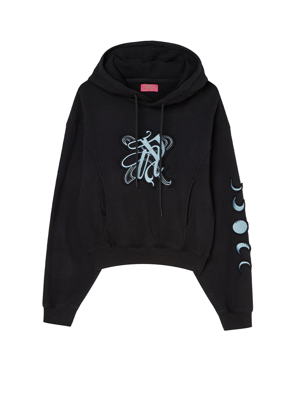 엔와이엑스엑스(NYXX) EMBLEM PATCH EMBROIDERY HOODIE BLACK