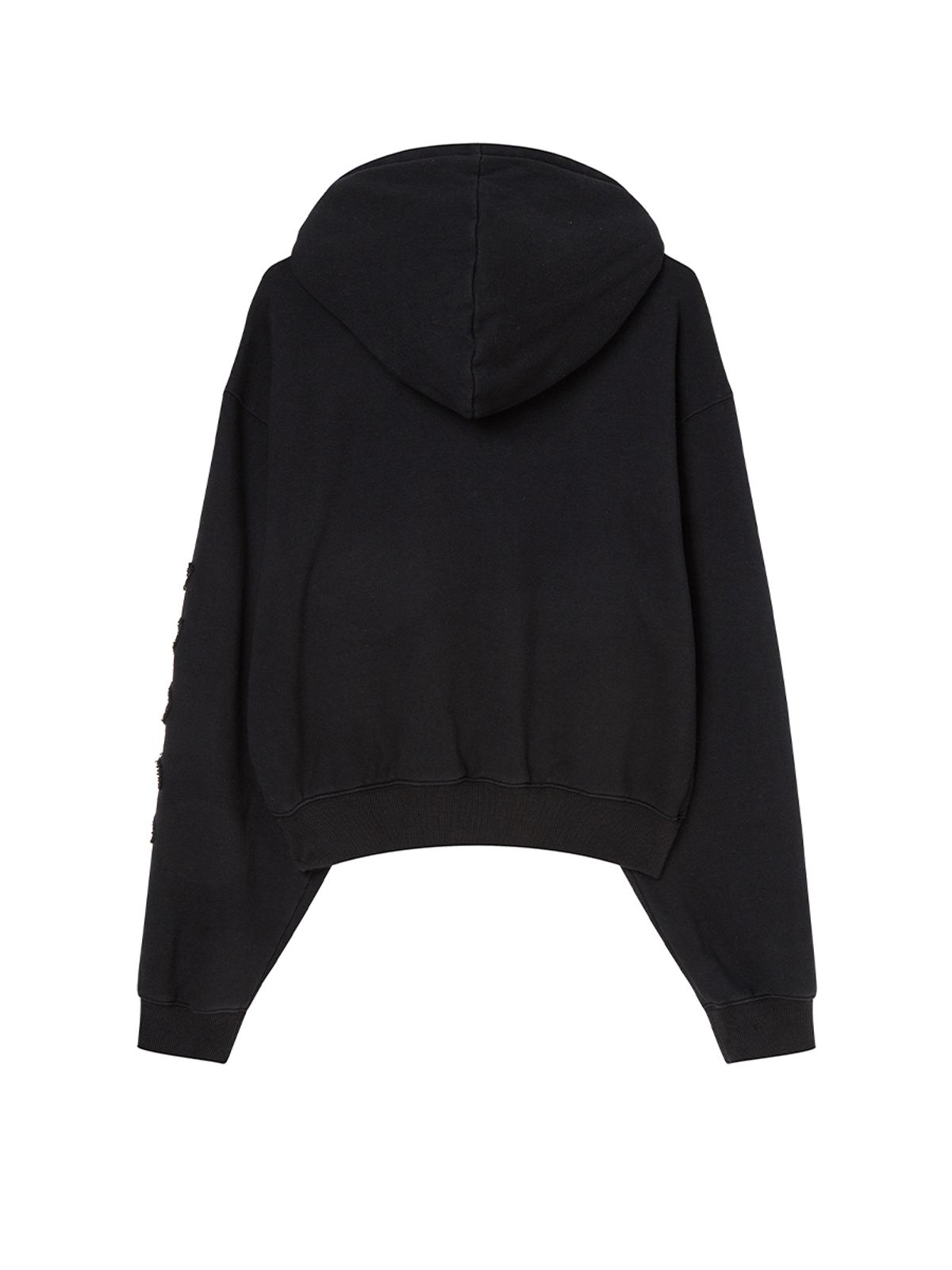 엔와이엑스엑스(NYXX) EMBLEM PATCH EMBROIDERY HOODIE BLACK