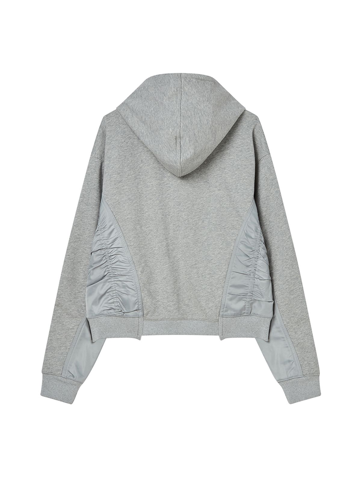 엔와이엑스엑스(NYXX) SATIN WEAVE HOODIE GRAY