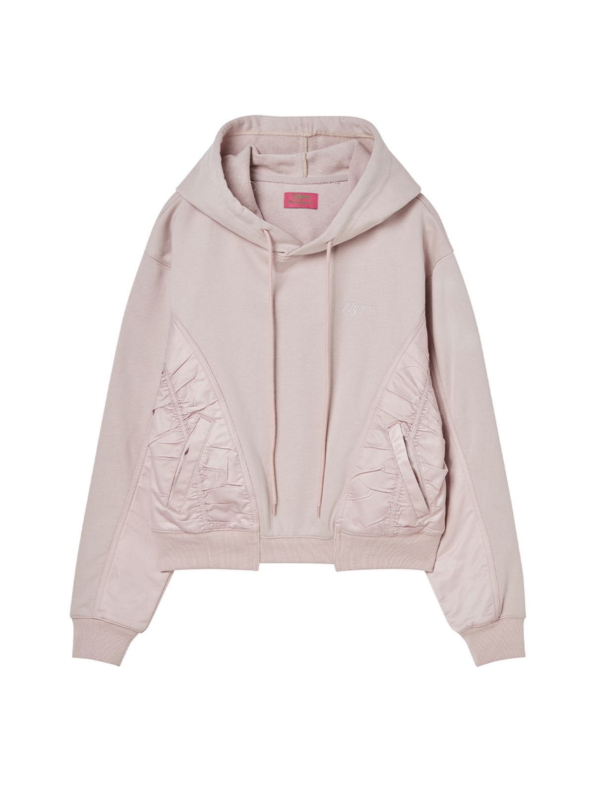 엔와이엑스엑스(NYXX) SATIN WEAVE HOODIE PINK