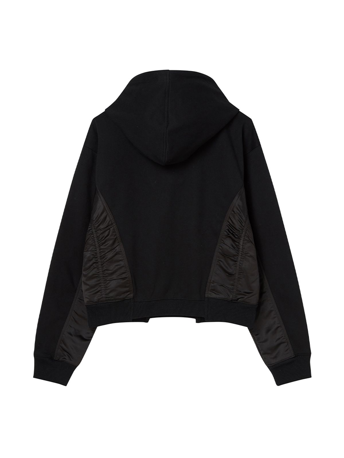 엔와이엑스엑스(NYXX) SATIN WEAVE HOODIE BLACK