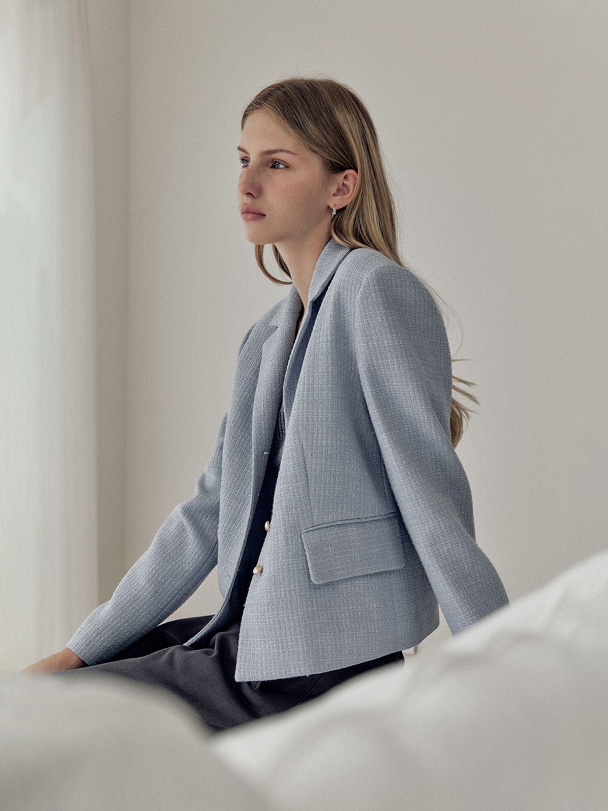 헌치(HUNCH) Tailored  tweed Jacket (2color)