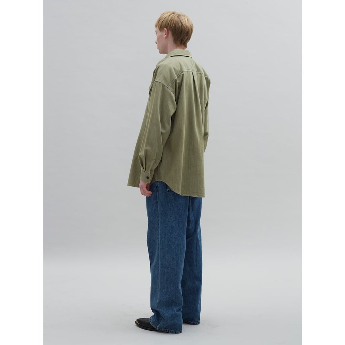 샌드 사운드(SAND SOUND) Vintage Dying Shirt  Khaki