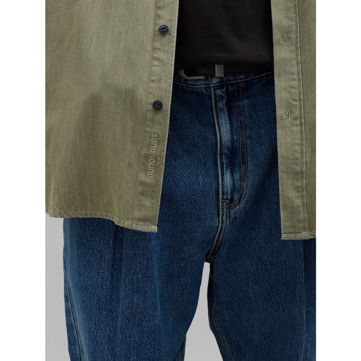 샌드 사운드(SAND SOUND) Vintage Dying Shirt  Khaki