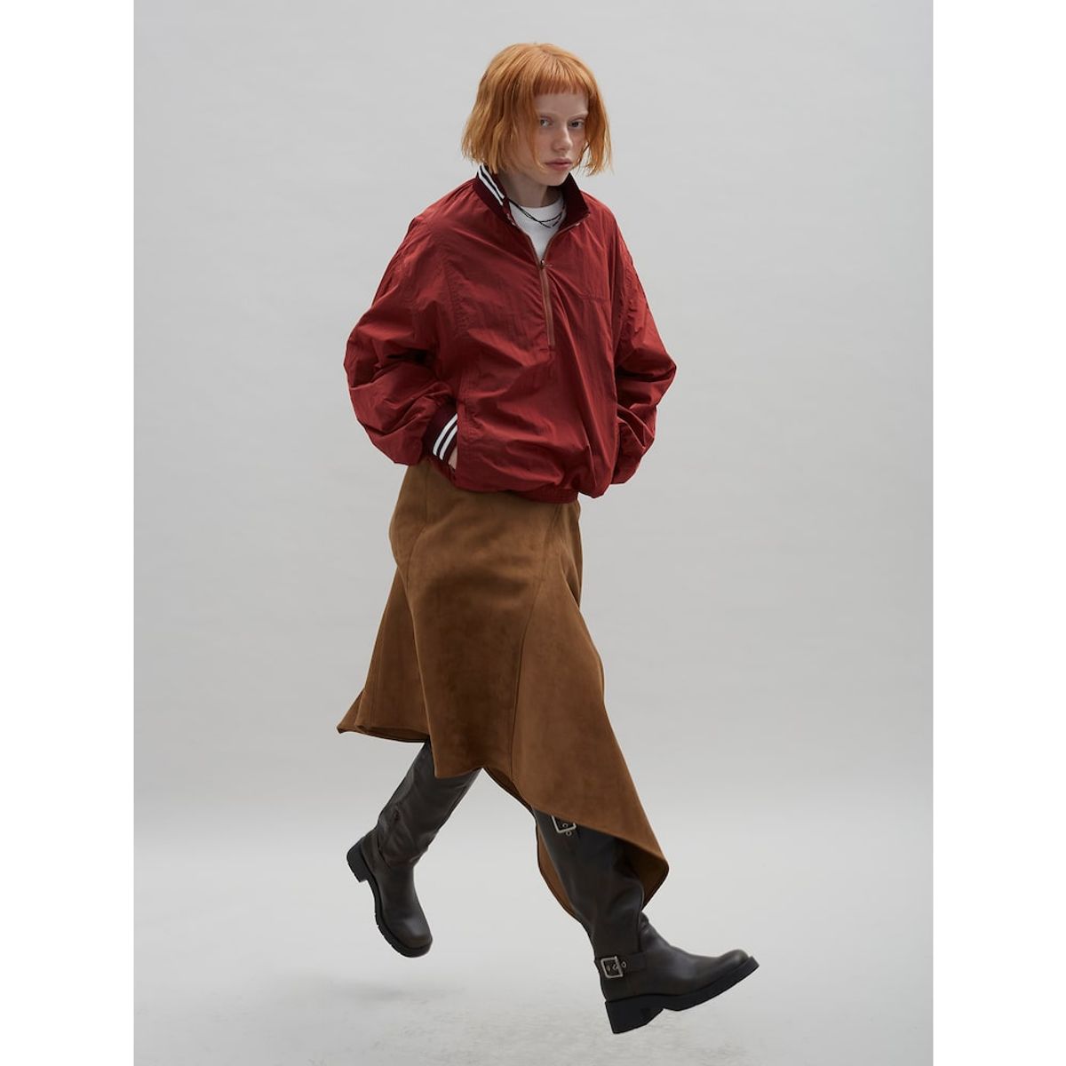 샌드 사운드(SAND SOUND) Crop Anorak  Wine
