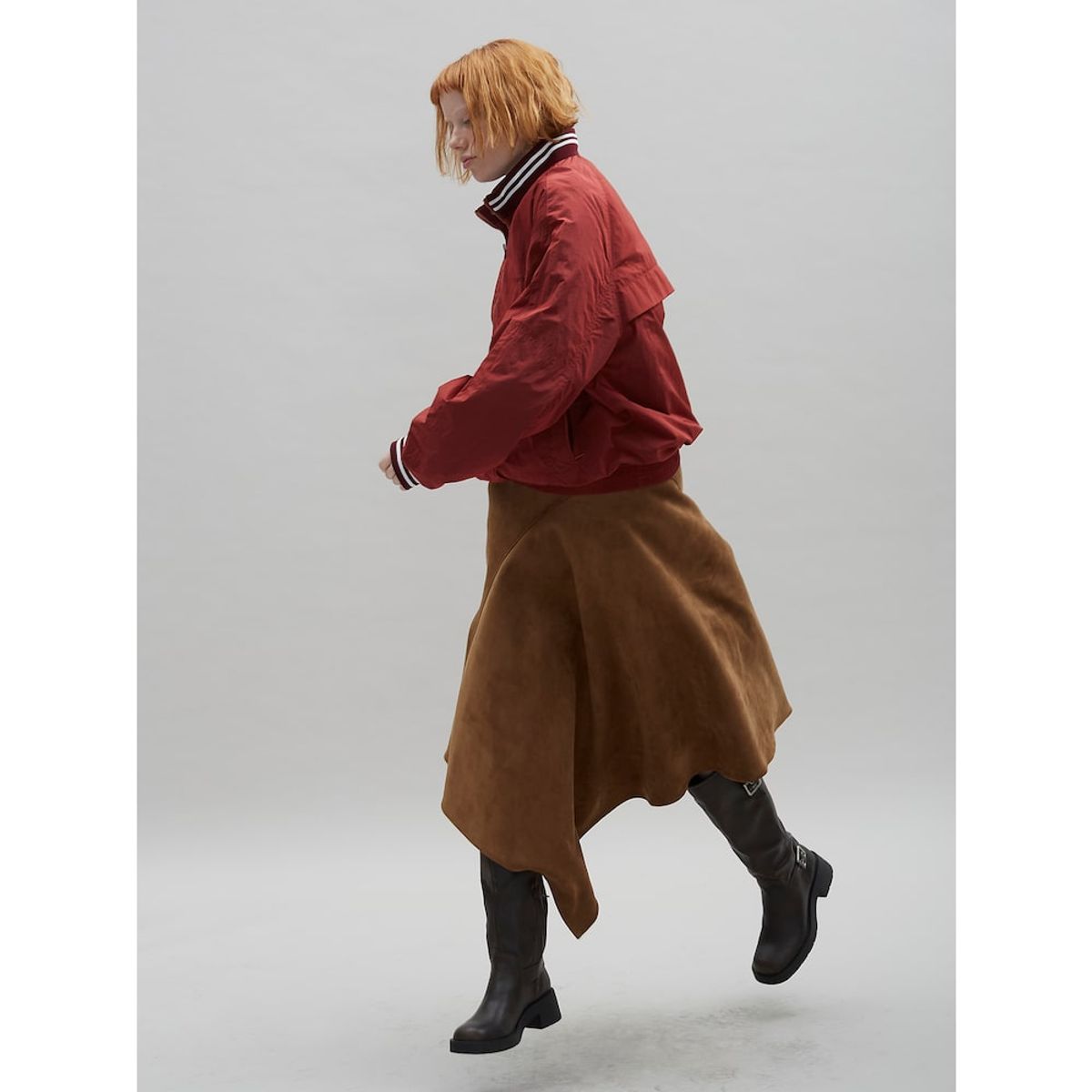 샌드 사운드(SAND SOUND) Crop Anorak  Wine