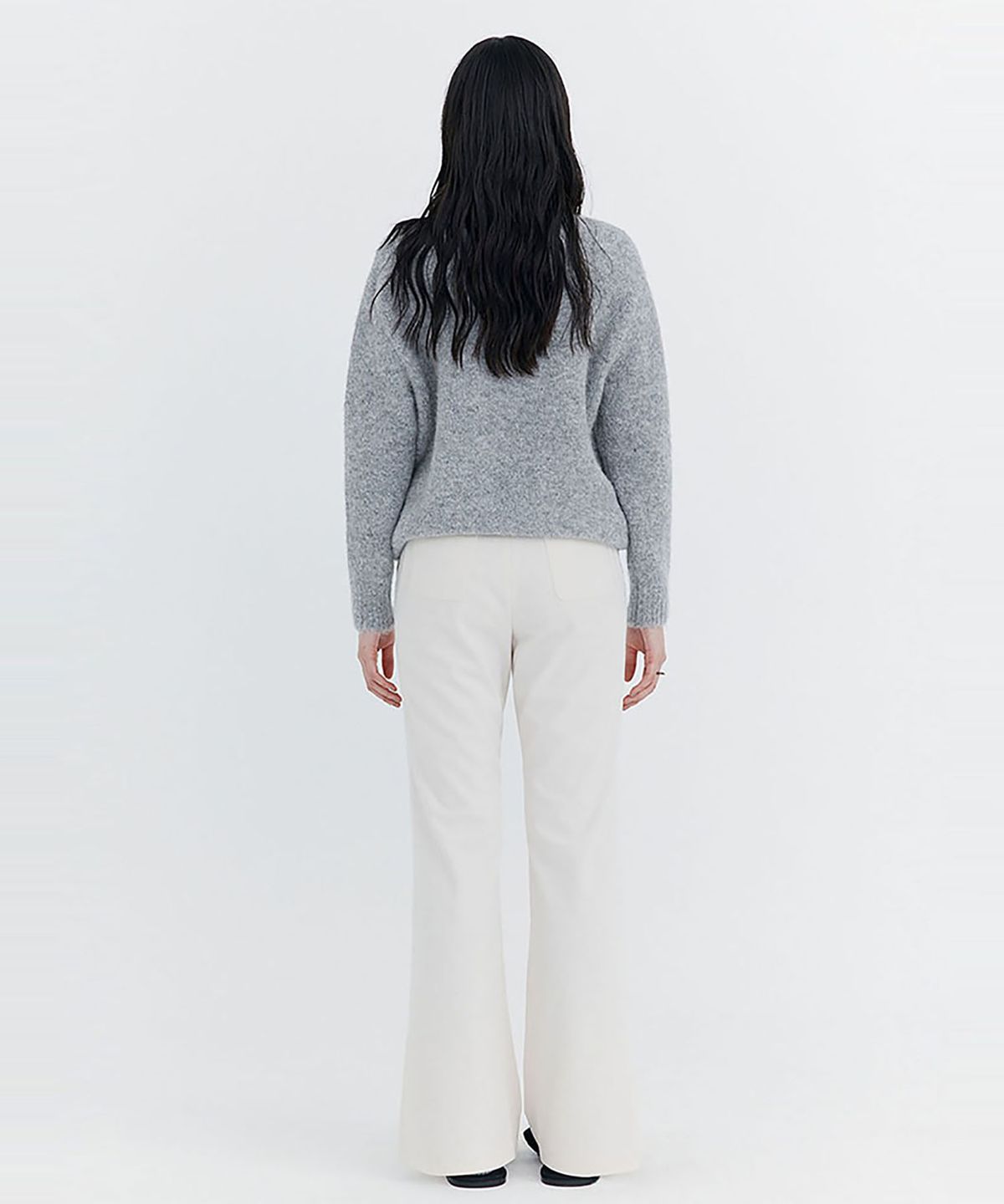 분더캄머(WNDERKAMMER) Corduroy semi-Bootcut Pants_Ivory(코듀로이 세미 부츠컷 팬츠_아이보리)