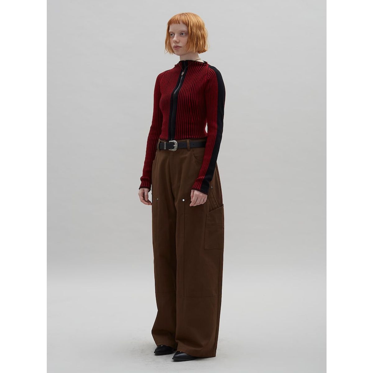 샌드 사운드(SAND SOUND) Carpenter Wide Pants  Brown