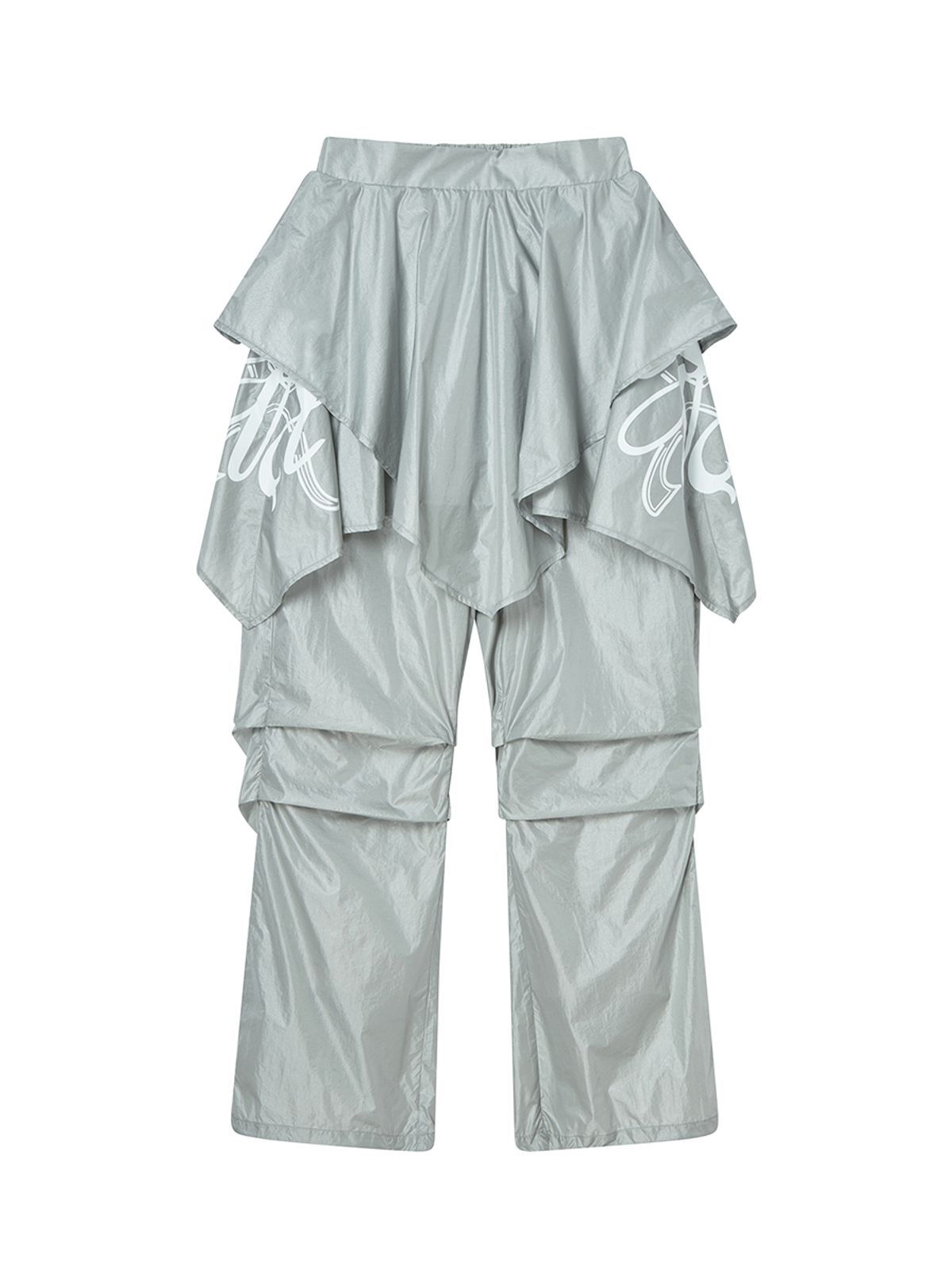 엔와이엑스엑스(NYXX) DRAPE LAYERED SKIRTPANTS LIGHT GRAY