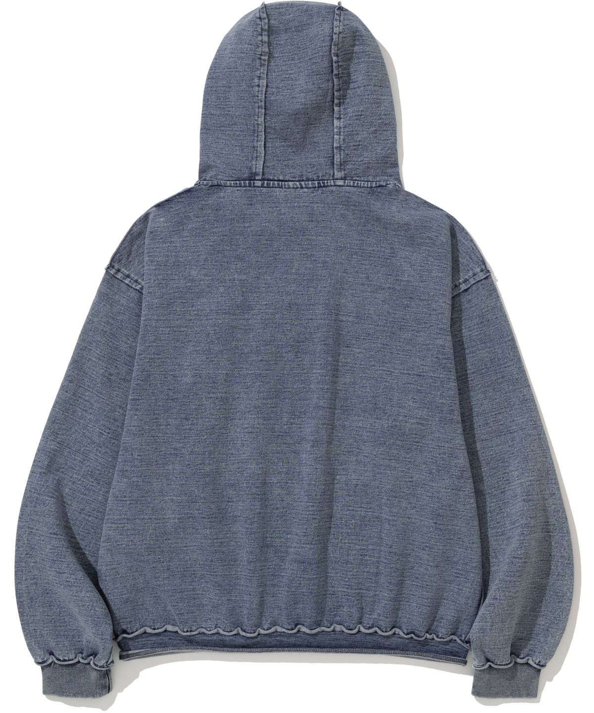 낫포너드(NOT4NERD) Offshoot Logo Denim Hood - Deep Blue