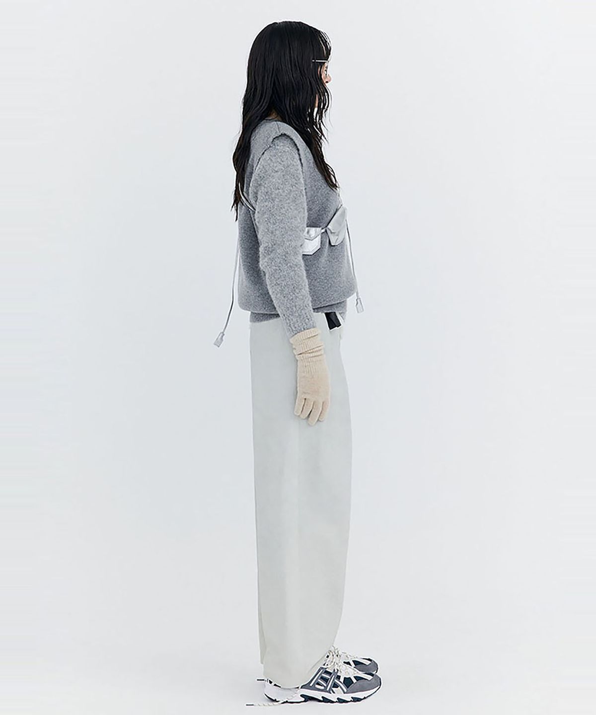 분더캄머(WNDERKAMMER) Washed Cotton Wide Pants_Grey(워싱 코튼 와이드 팬츠_그레이)