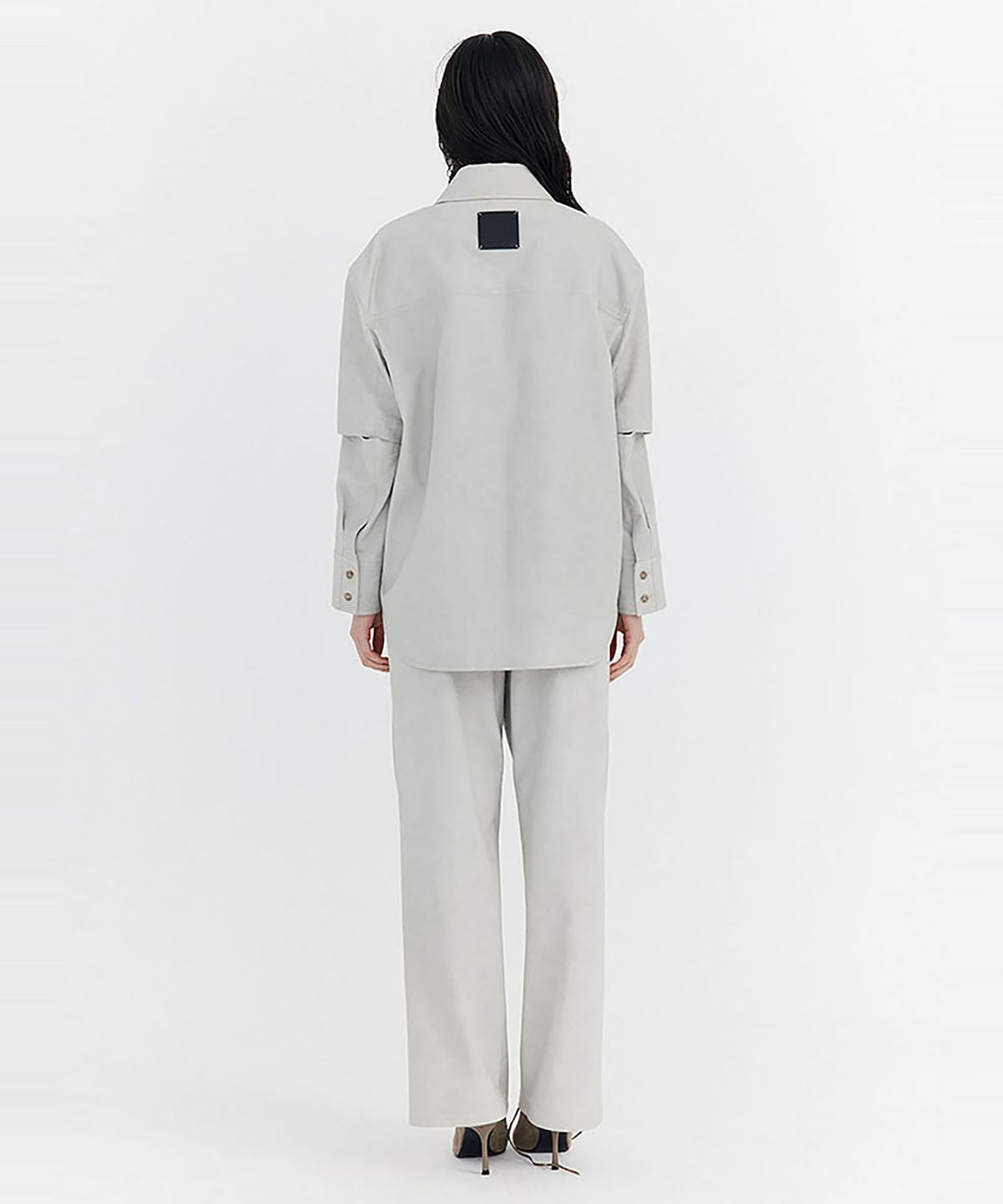 분더캄머(WNDERKAMMER) Washed Cotton Wide Pants_Grey(워싱 코튼 와이드 팬츠_그레이)
