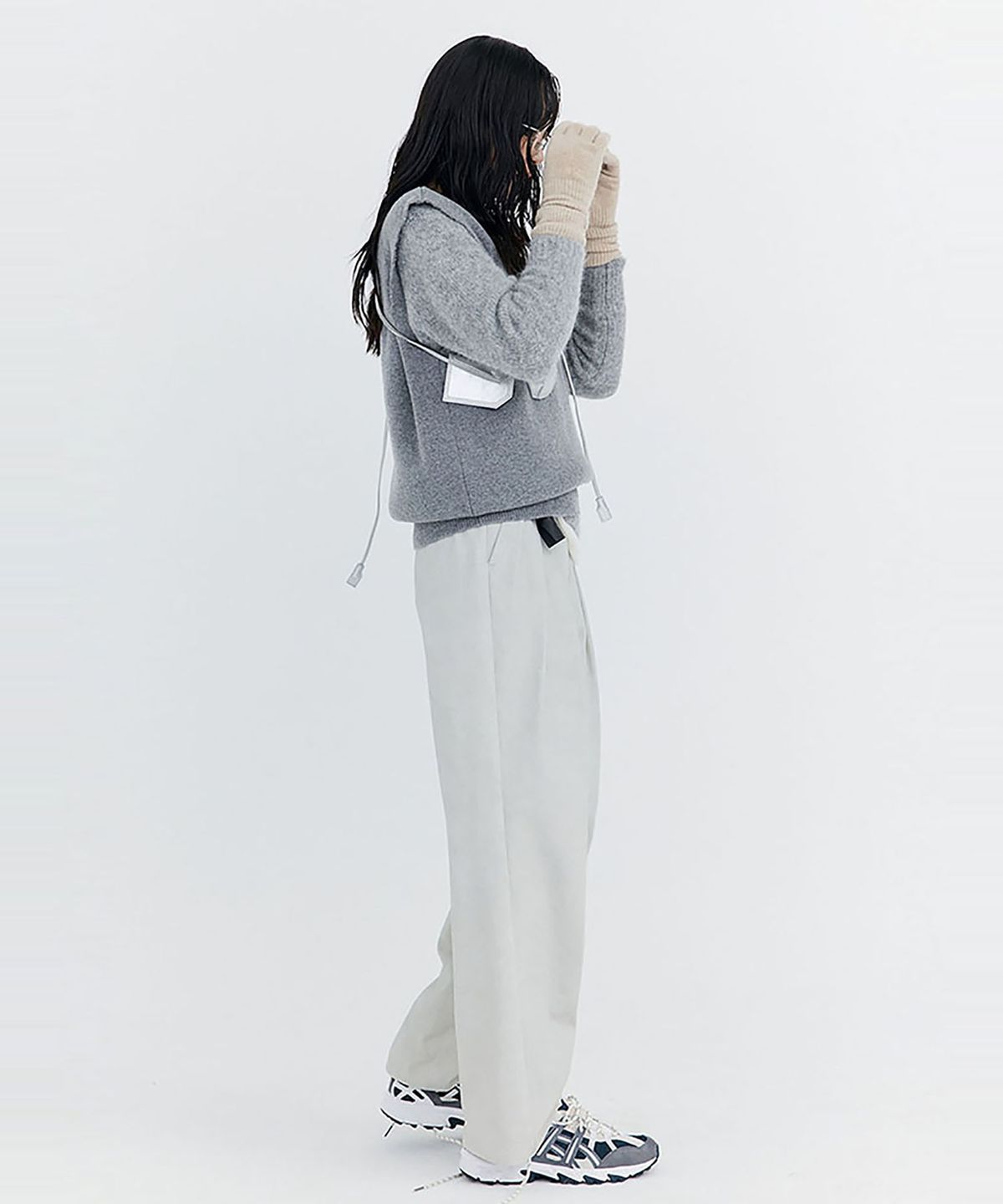 분더캄머(WNDERKAMMER) Washed Cotton Wide Pants_Grey(워싱 코튼 와이드 팬츠_그레이)
