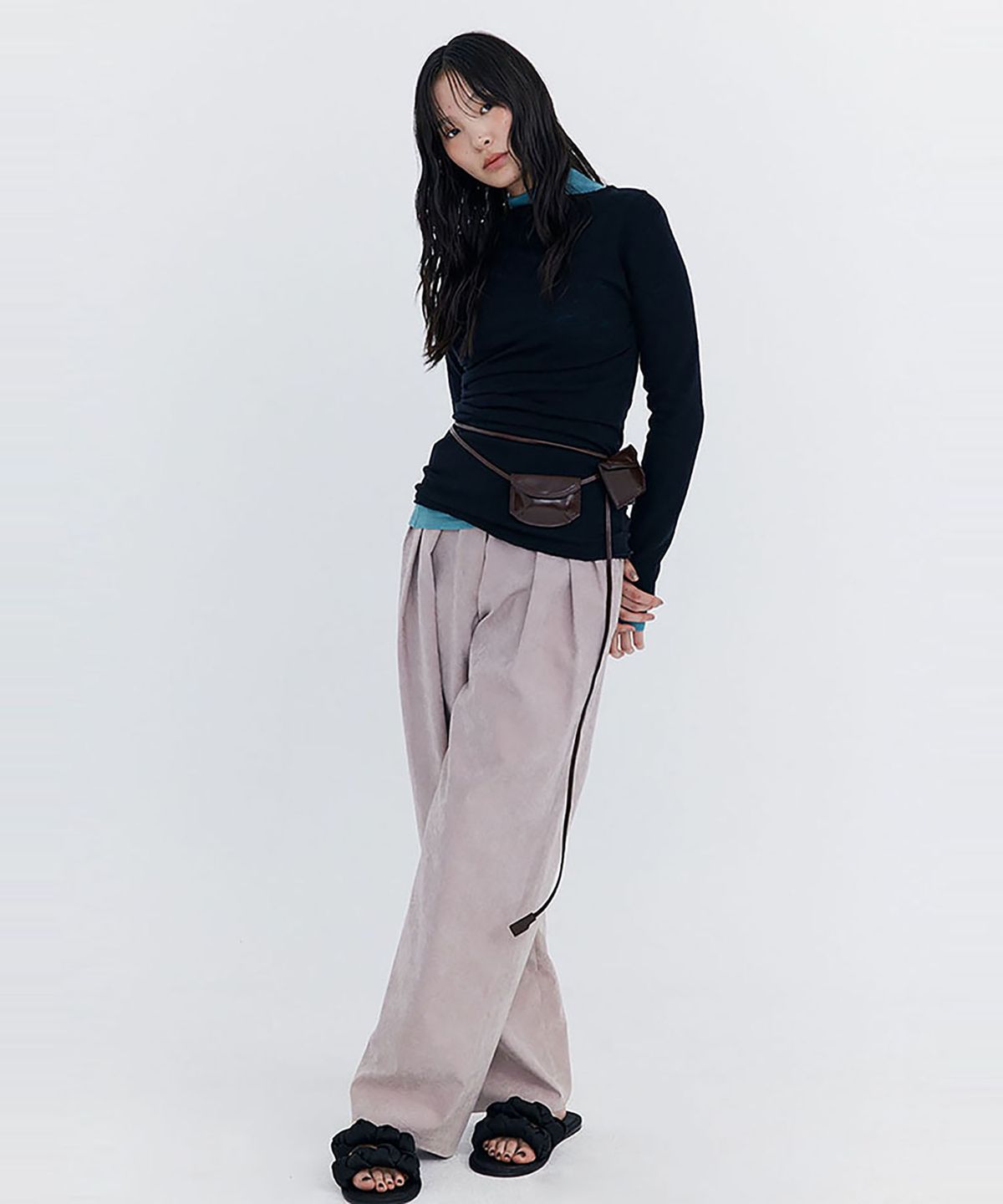 분더캄머(WNDERKAMMER) Cupra Wide Pants_Indian Pink(큐프라 와이드 팬츠_인디안 핑크)