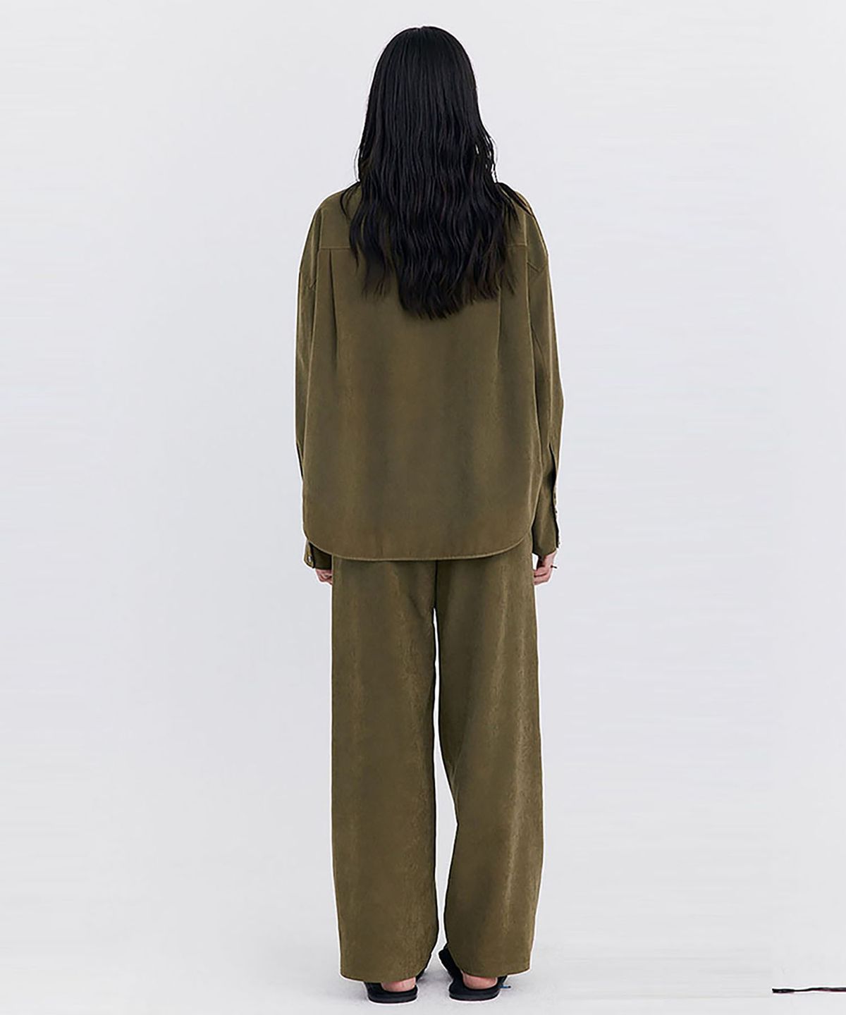 분더캄머(WNDERKAMMER) Cupra Wide Pants_Khaki(큐프라 와이드 팬츠_카키)