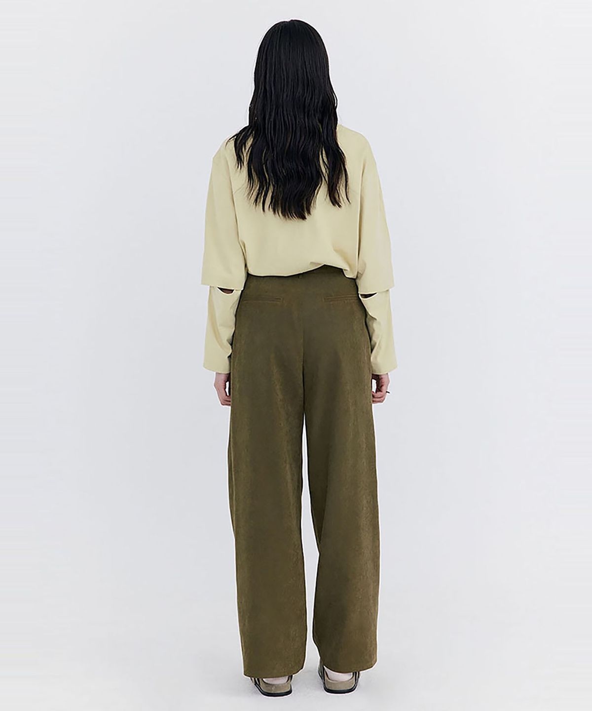 분더캄머(WNDERKAMMER) Cupra Wide Pants_Khaki(큐프라 와이드 팬츠_카키)