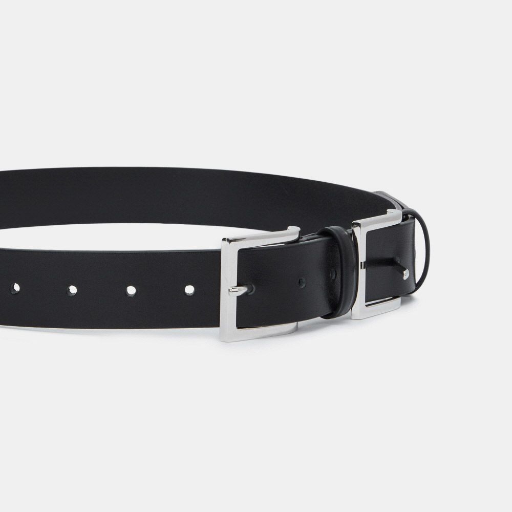 MUSINSA | LCDC TM DOUBLE BUCKLE LEATHER BELT