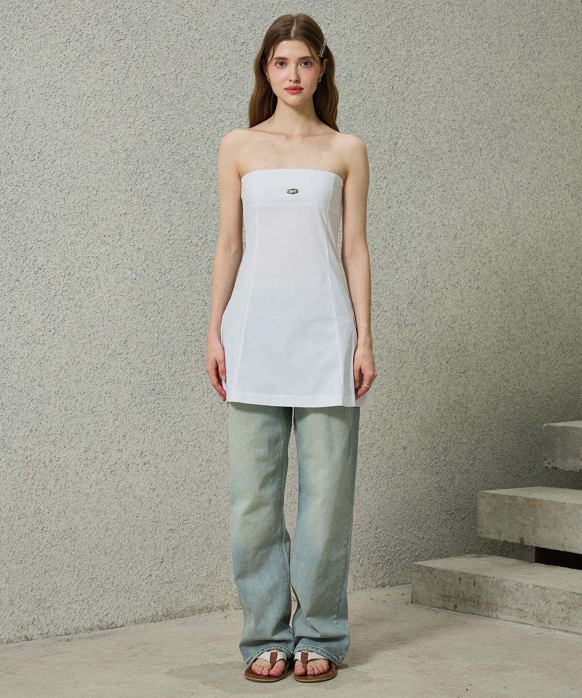 아리킴(ARIKIM) KITTEN MINI DRESS / WHITE