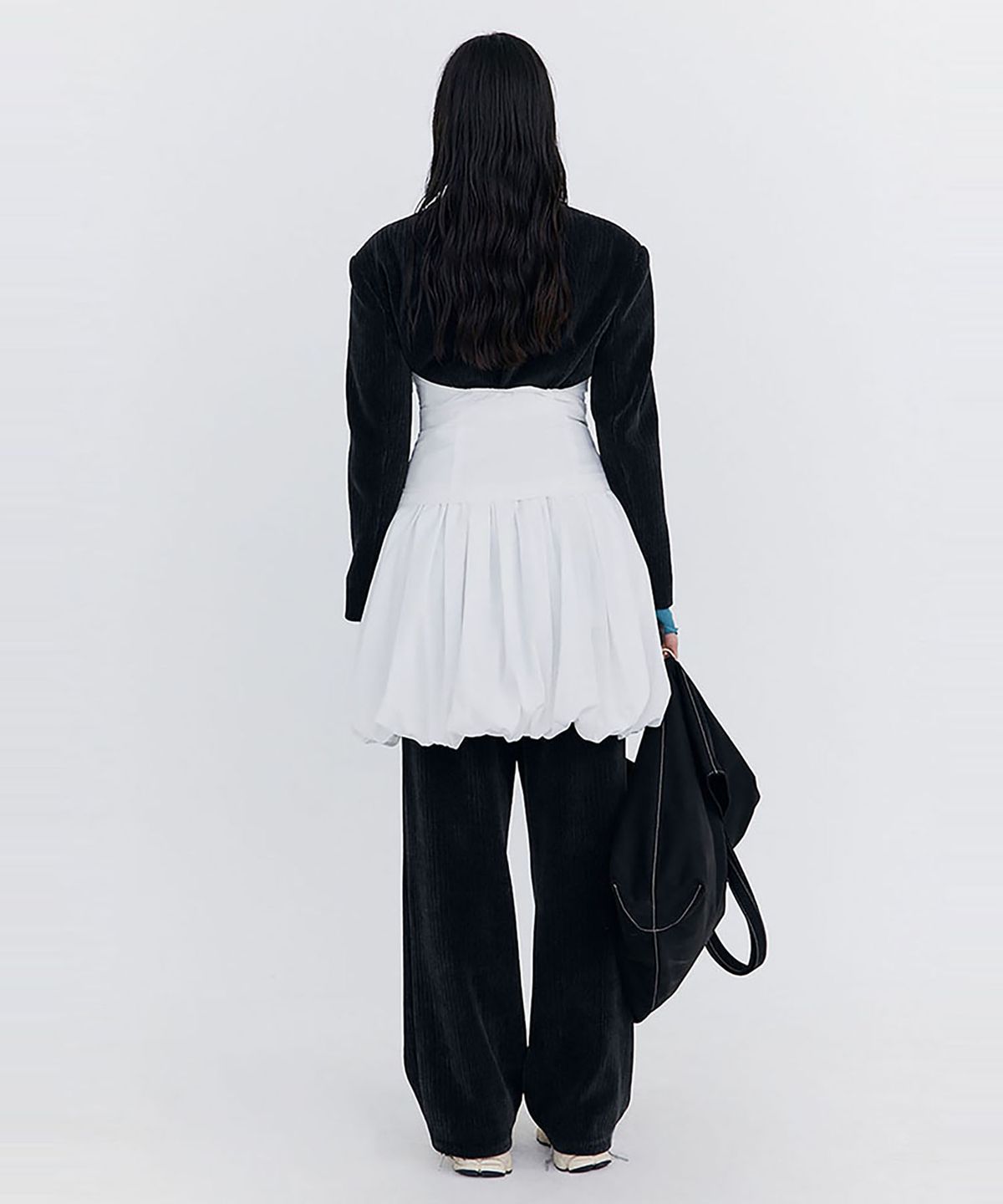 분더캄머(WNDERKAMMER) Balloon Layered Dress_White(벌룬 레이어드 드레스_화이트)