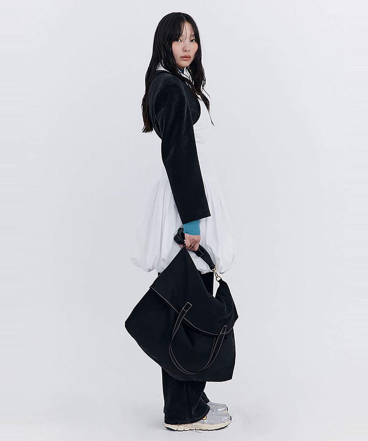 분더캄머(WNDERKAMMER) Balloon Layered Dress_White(벌룬 레이어드 드레스_화이트)