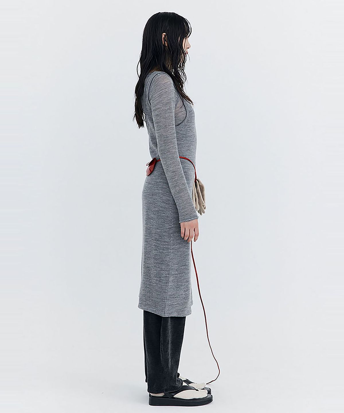 분더캄머(WNDERKAMMER) Wool Sleeveless Dress_Melange(울 슬리브리스 드레스_멜란지)