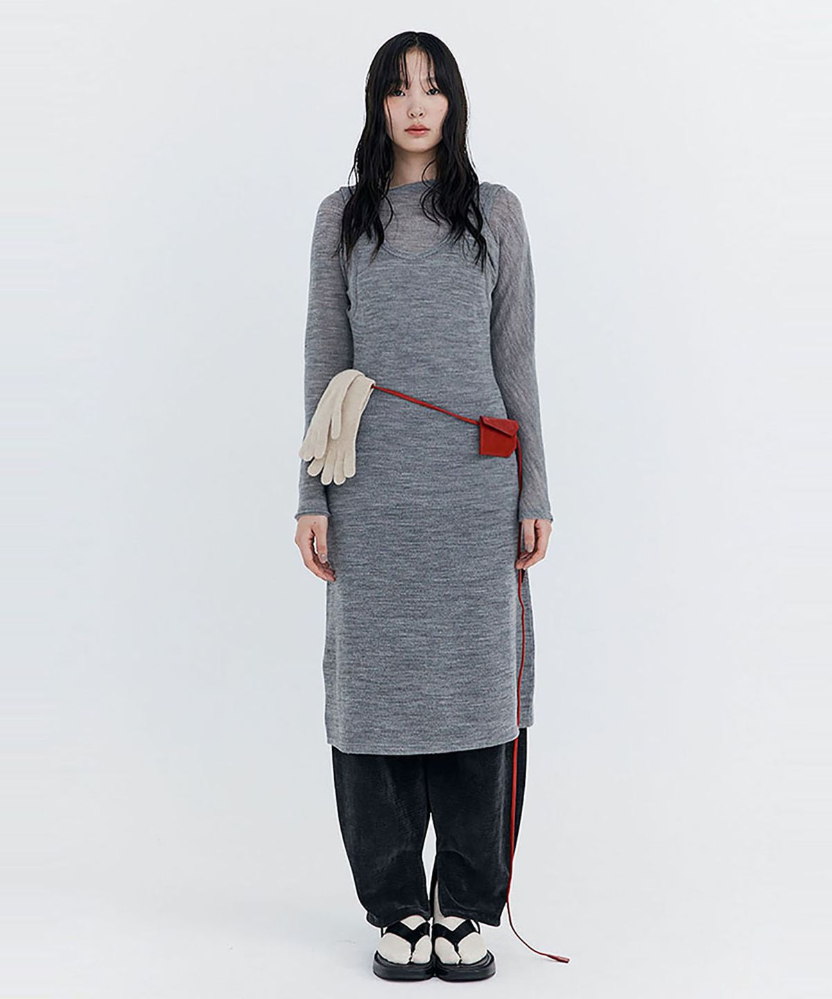 분더캄머(WNDERKAMMER) Wool Sleeveless Dress_Melange(울 슬리브리스 드레스_멜란지)
