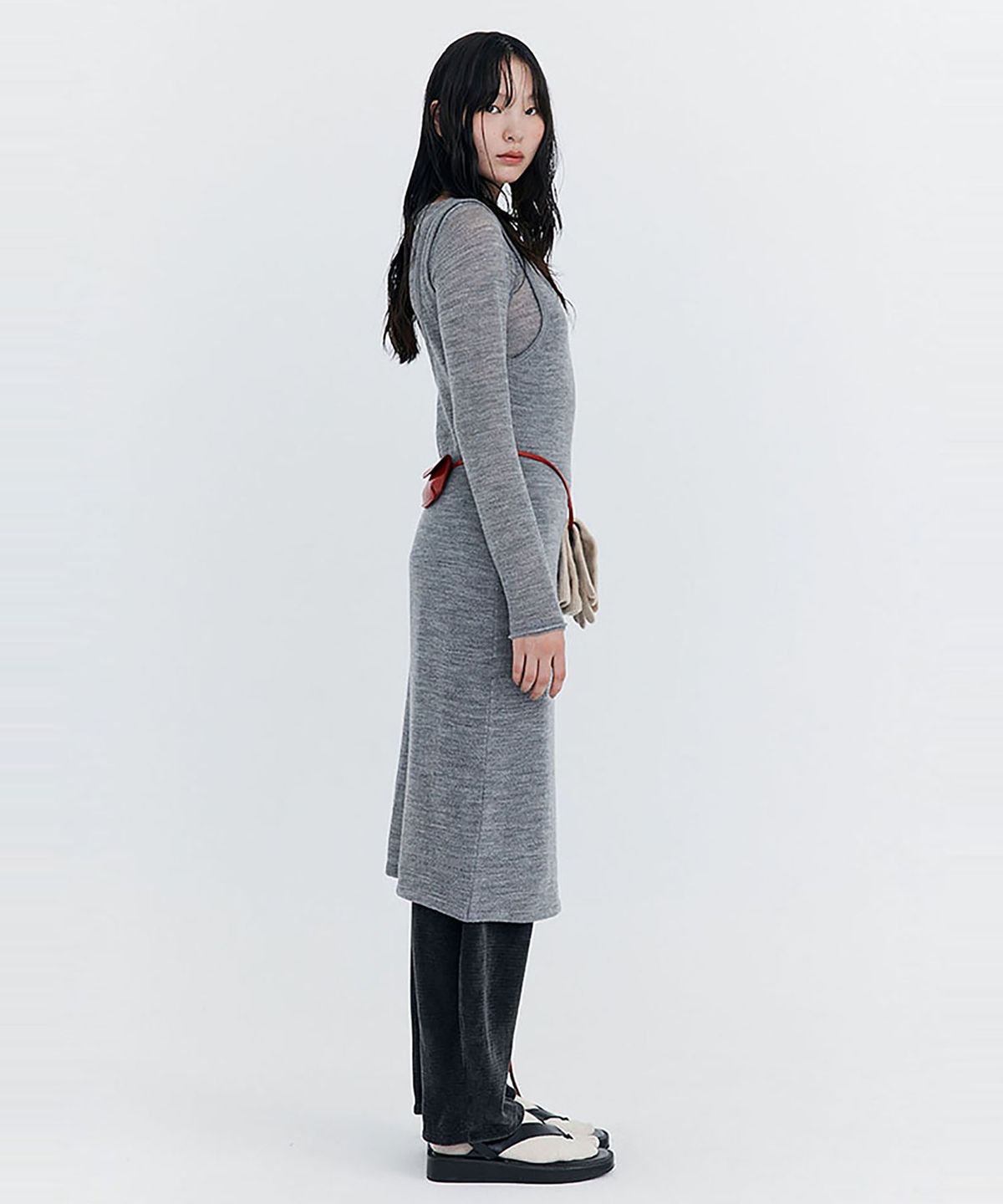 분더캄머(WNDERKAMMER) Wool Sleeveless Dress_Melange(울 슬리브리스 드레스_멜란지)